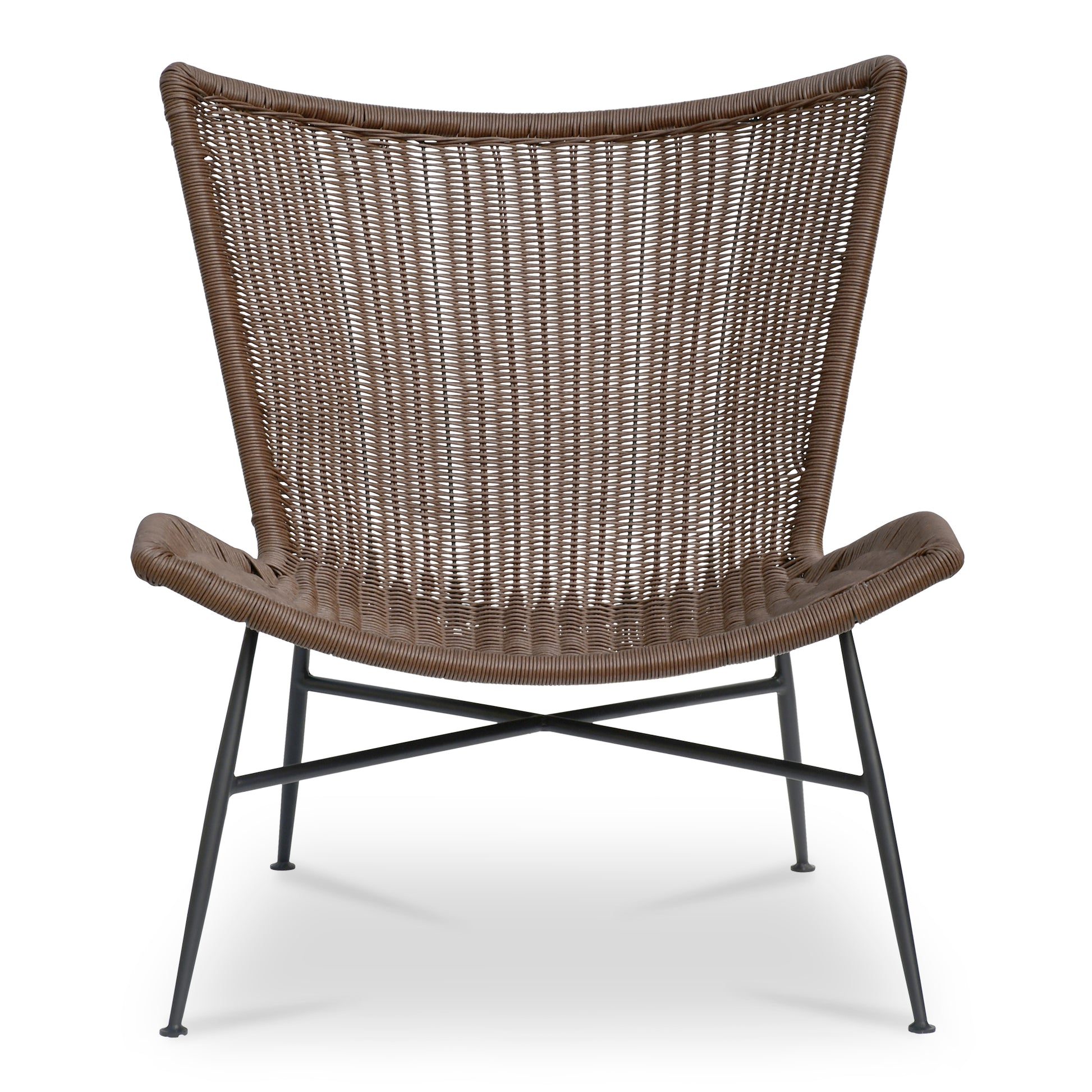 Paige Outdoor Accent Chair Brown by Moe's Home Collection