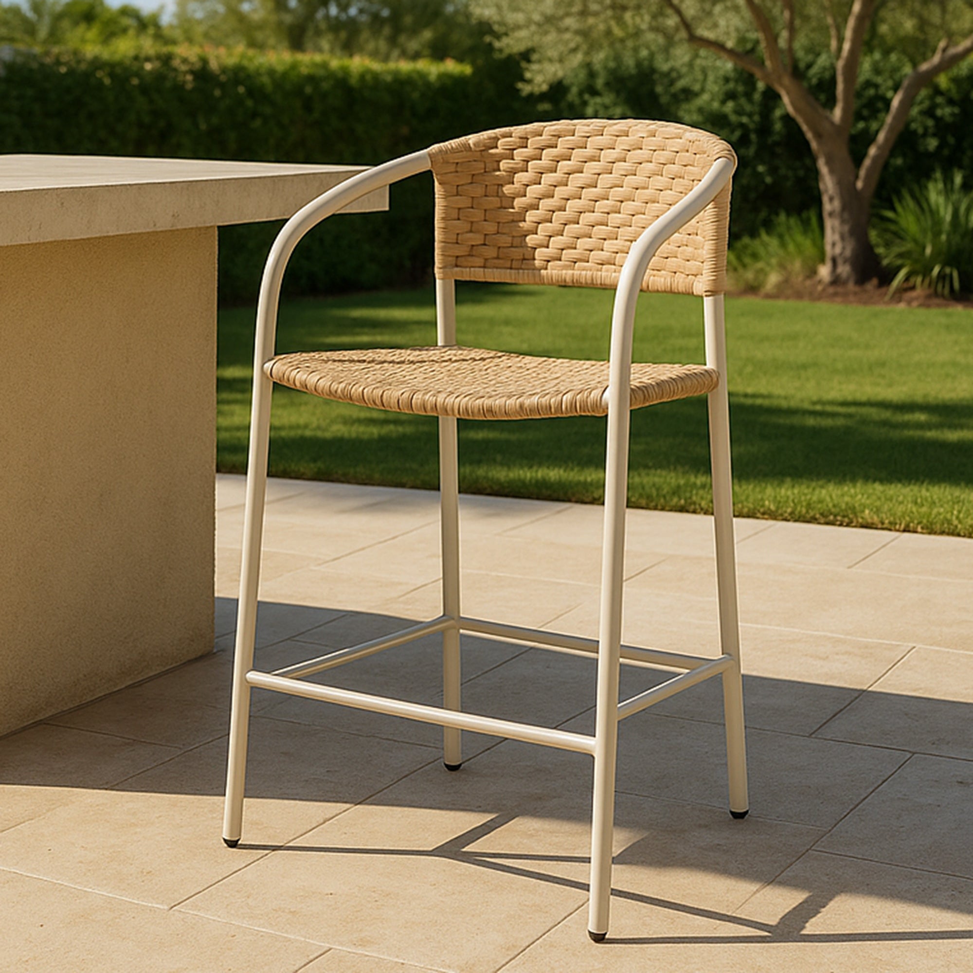 Zola Outdoor Counter Chair Natural by Moe's Home Collection - view 2