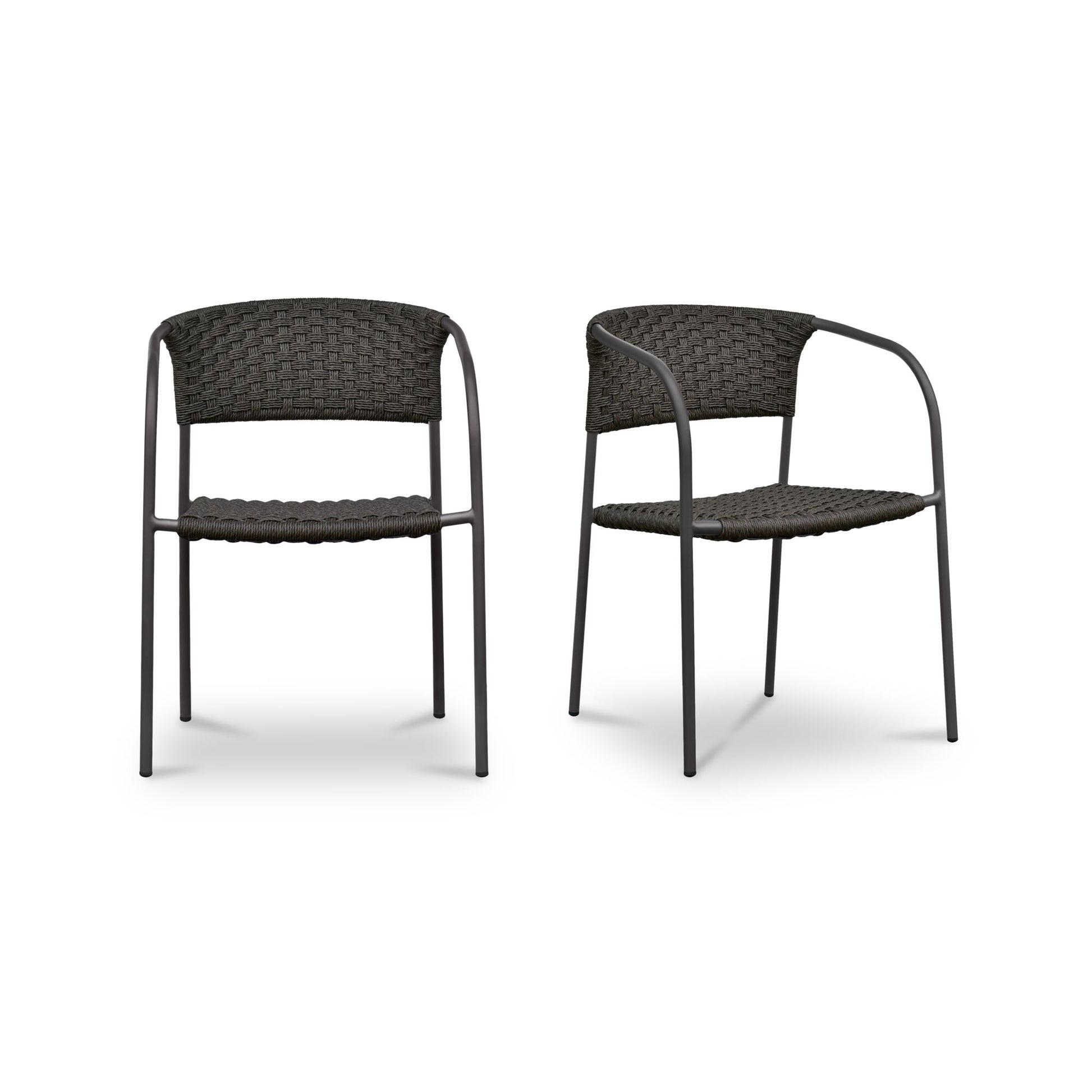 Zola Outdoor Dining Chair Dark Brown-Set Of Two by Moe's Home Collection