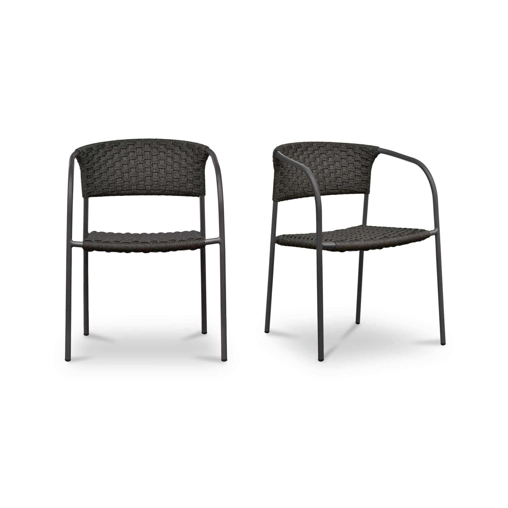 Zola Outdoor Dining Chair Dark Brown-Set Of Two by Moe's Home Collection