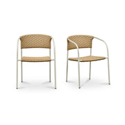 Zola Outdoor Dining Chair Natural-Set Of Two by Moe's Home Collection