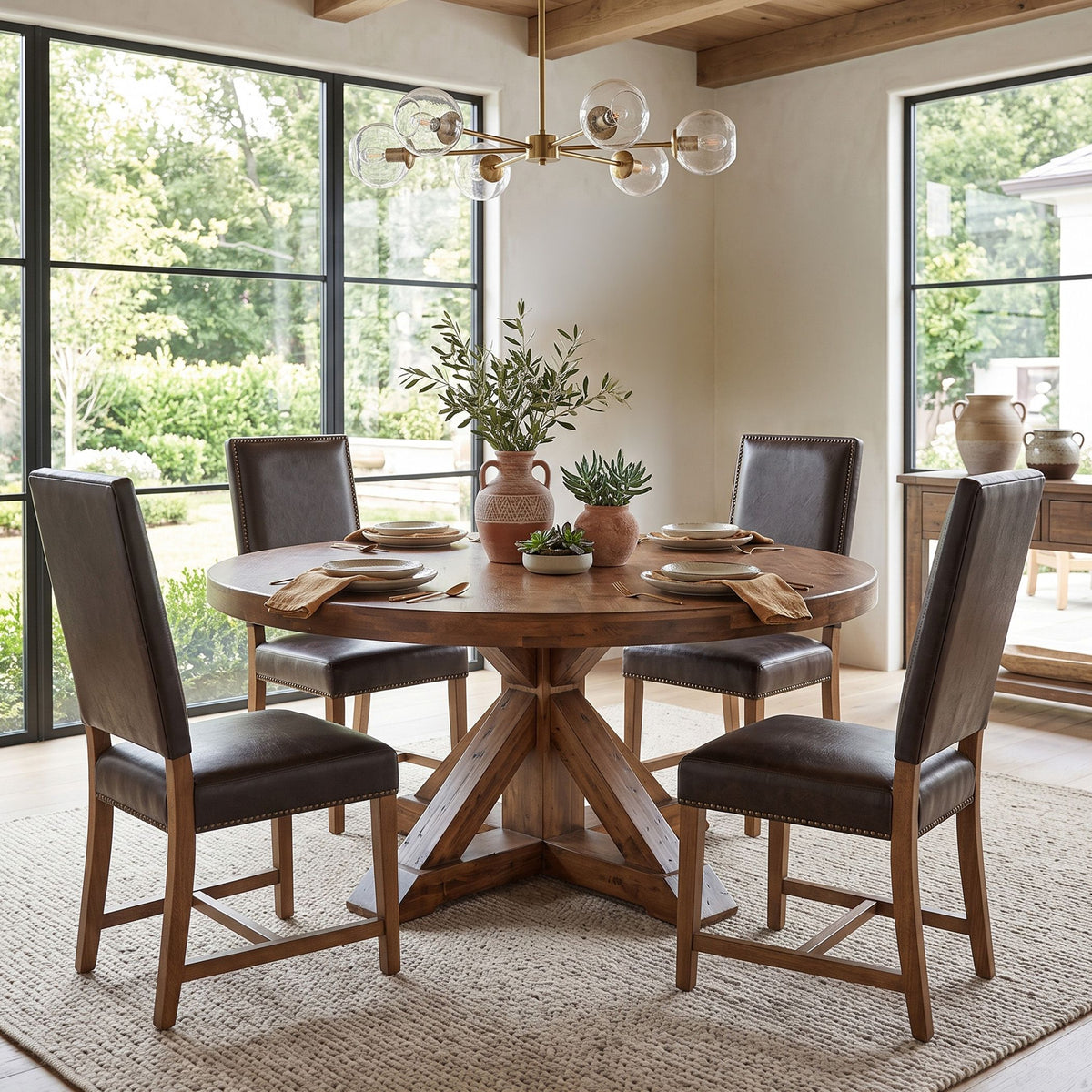 Grassroots Aspen 60" Round Dining Table in Earth - image 3