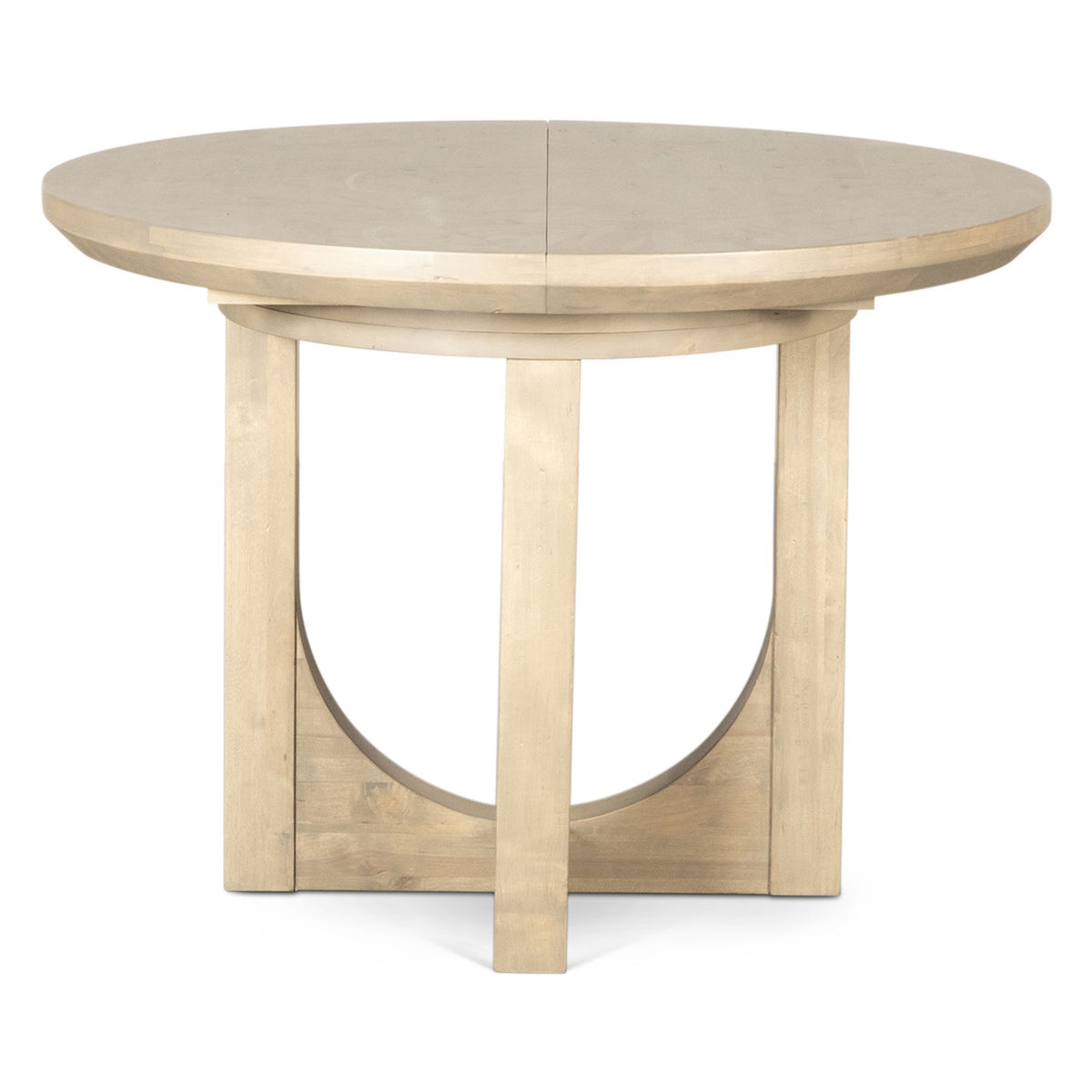 Grassroots Mission 42-60" Round Extension Dining Table in Gray Birch - image 4