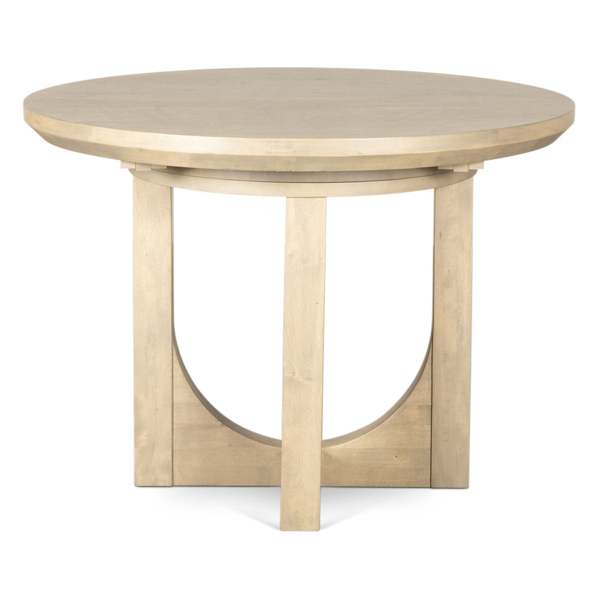 Grassroots Mission 42-60" Round Extension Dining Table in Gray Birch - image 2