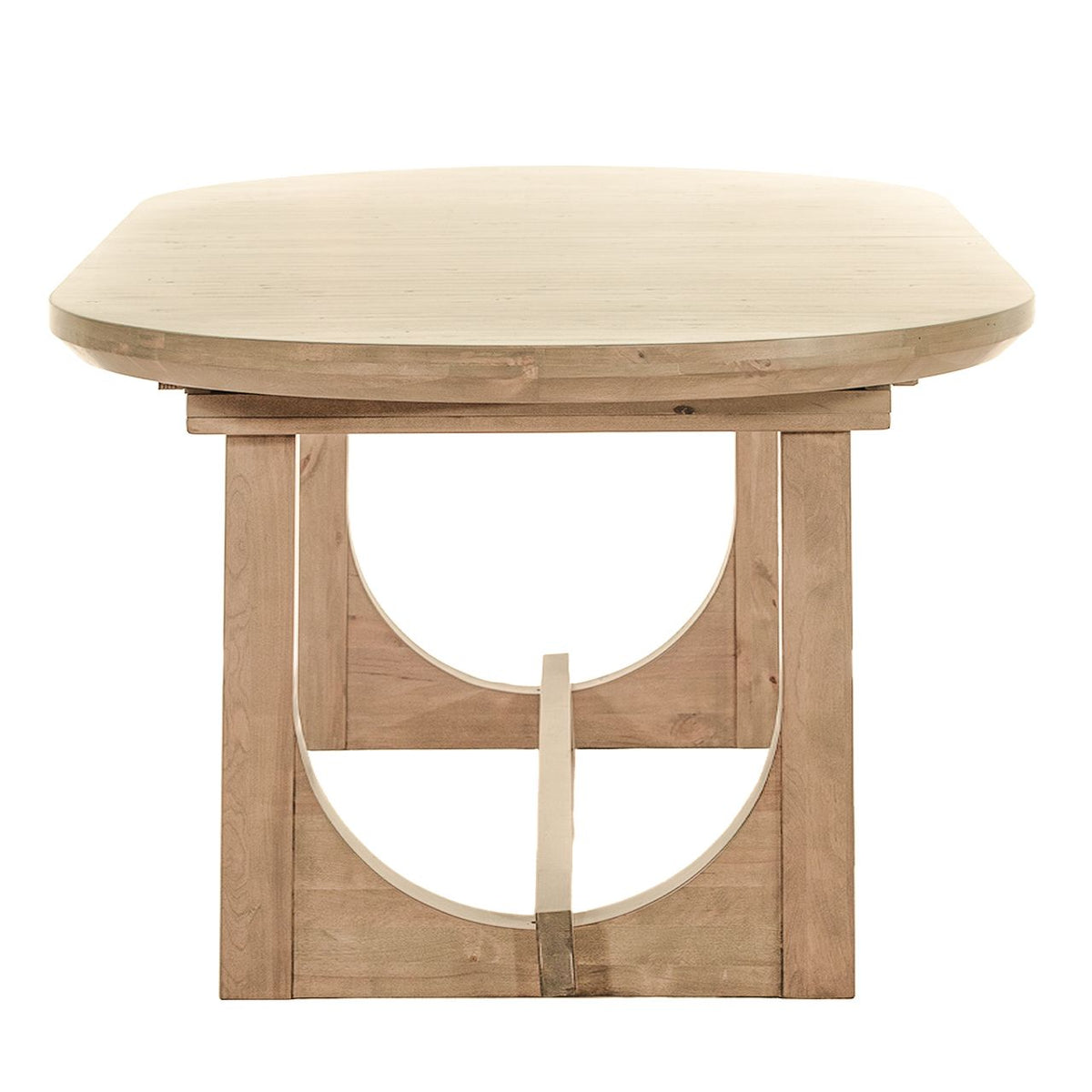 Grassroots Mission 86-110" Oval Extension Dining Table in Gray Birch - image 2