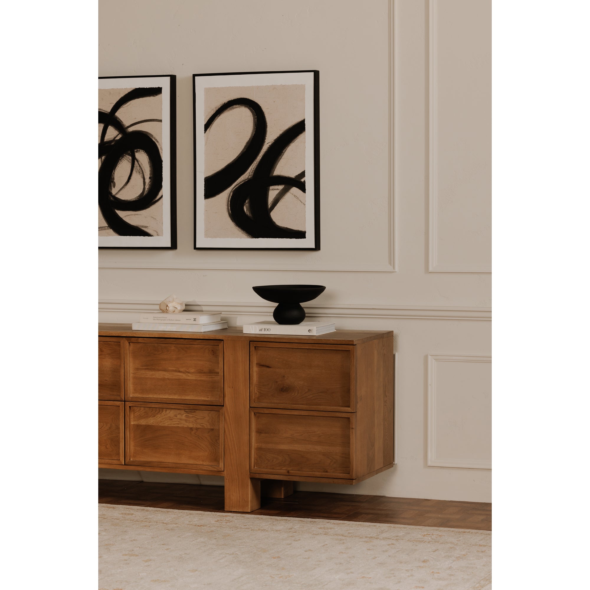 Asha Decorative Bowl Black Terracotta by Moe's Home Collection - view 2