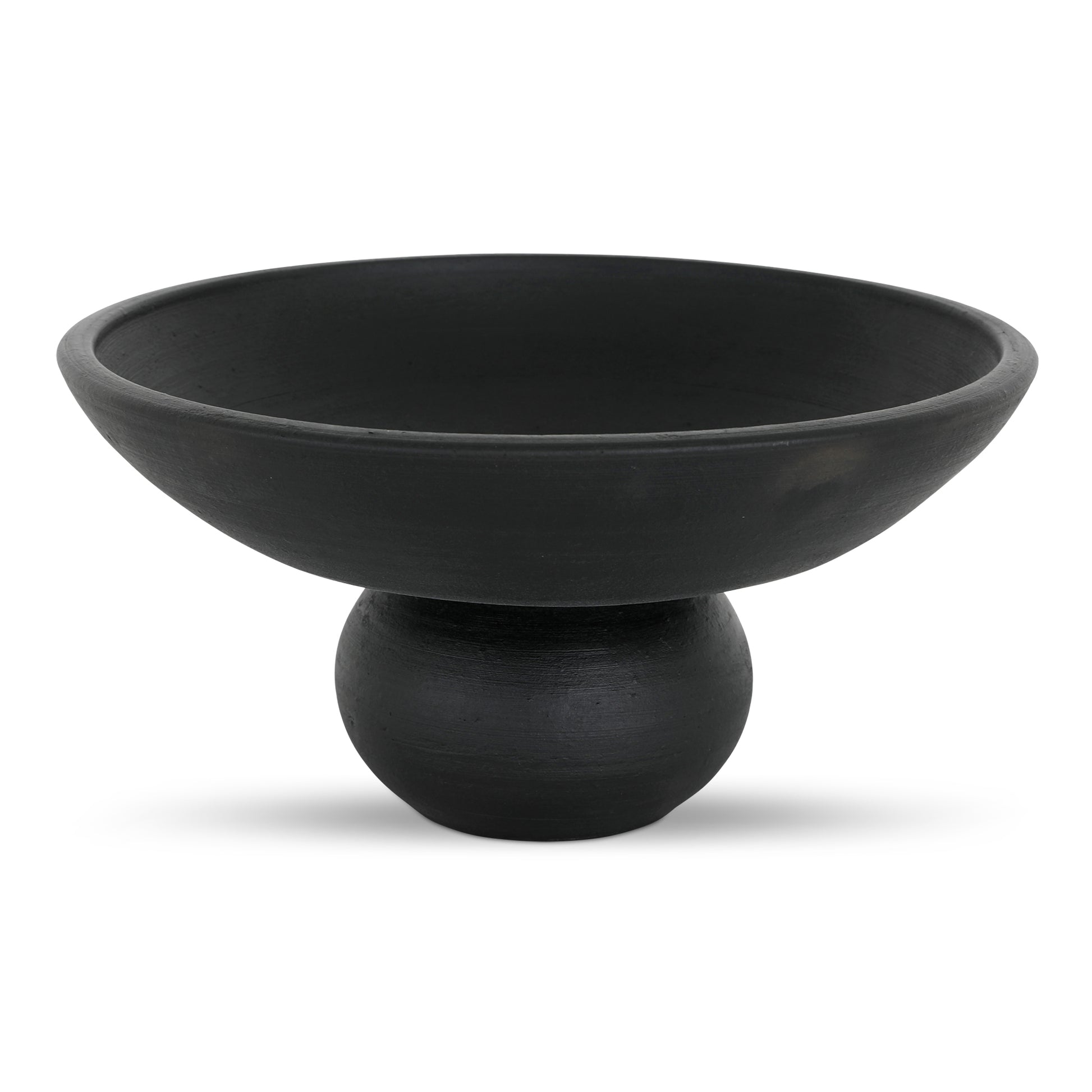 Asha Decorative Bowl Black Terracotta by Moe's Home Collection