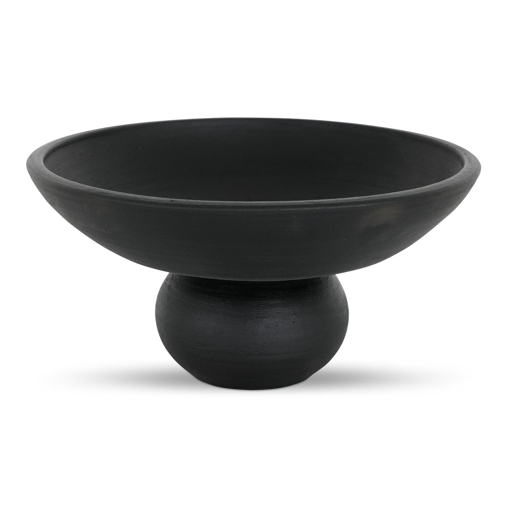 Asha Decorative Bowl Black Terracotta by Moe's Home Collection