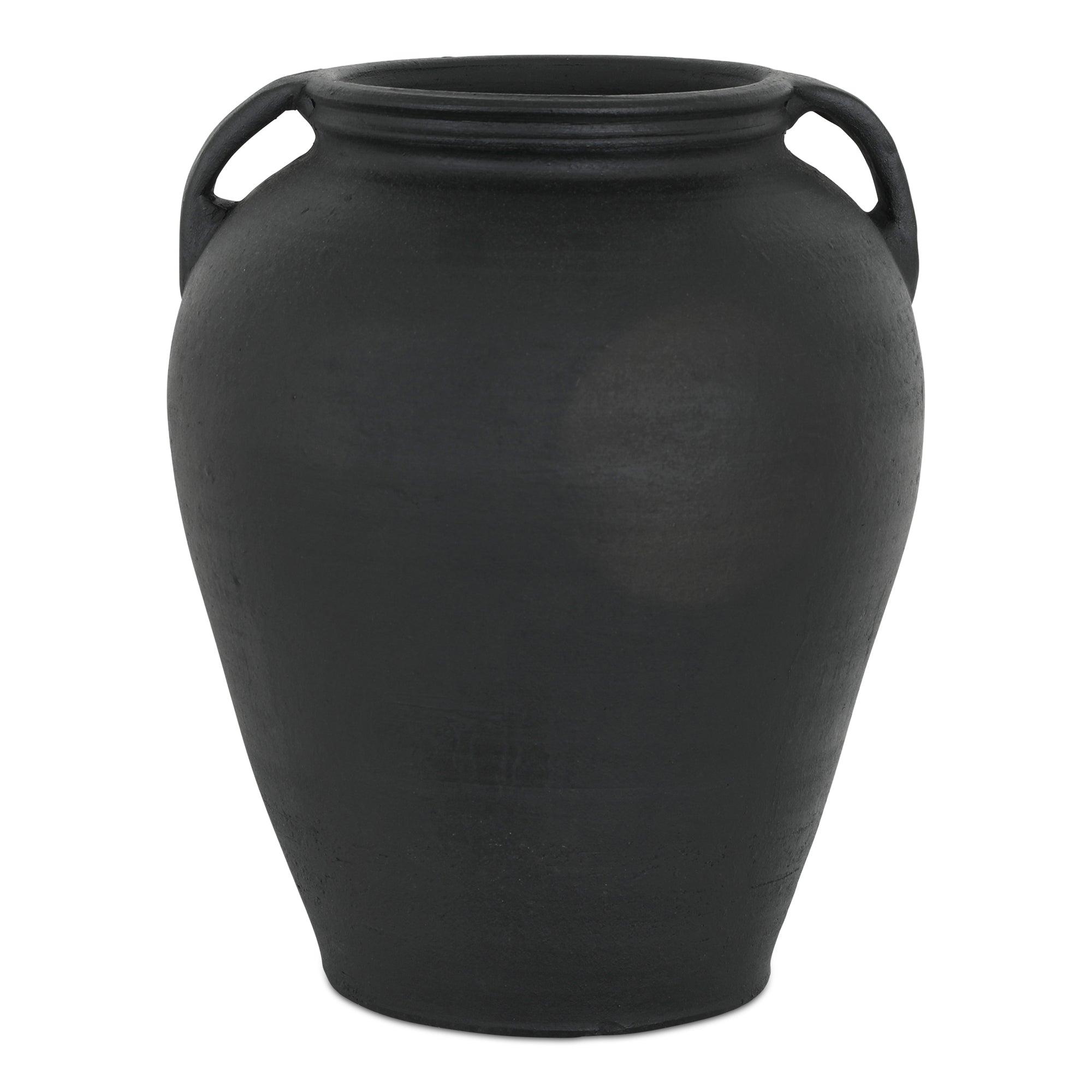Jovi Vase Black Terracotta by Moe's Home Collection