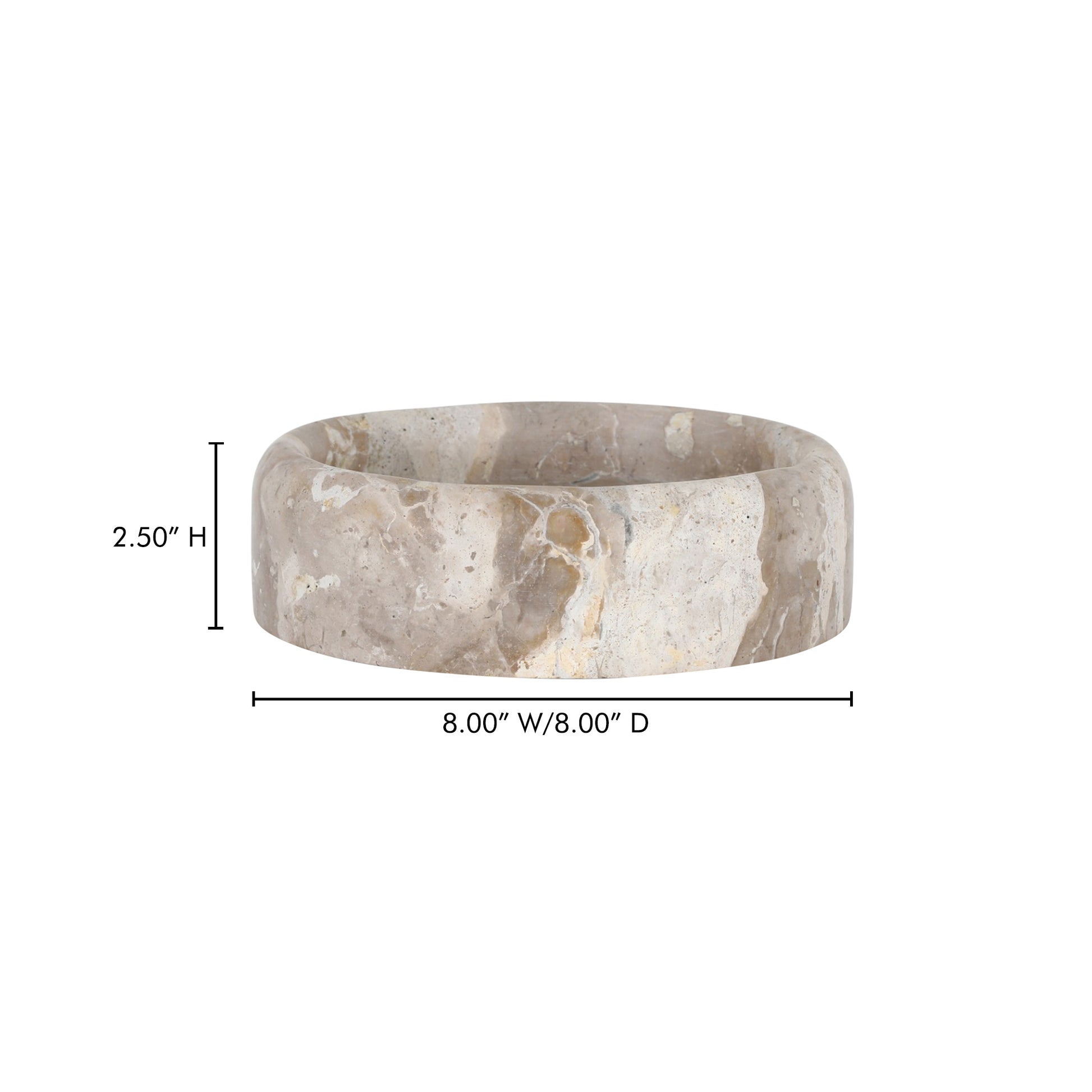 Anais Catchall Beige Marble by Moe's Home Collection - view 4