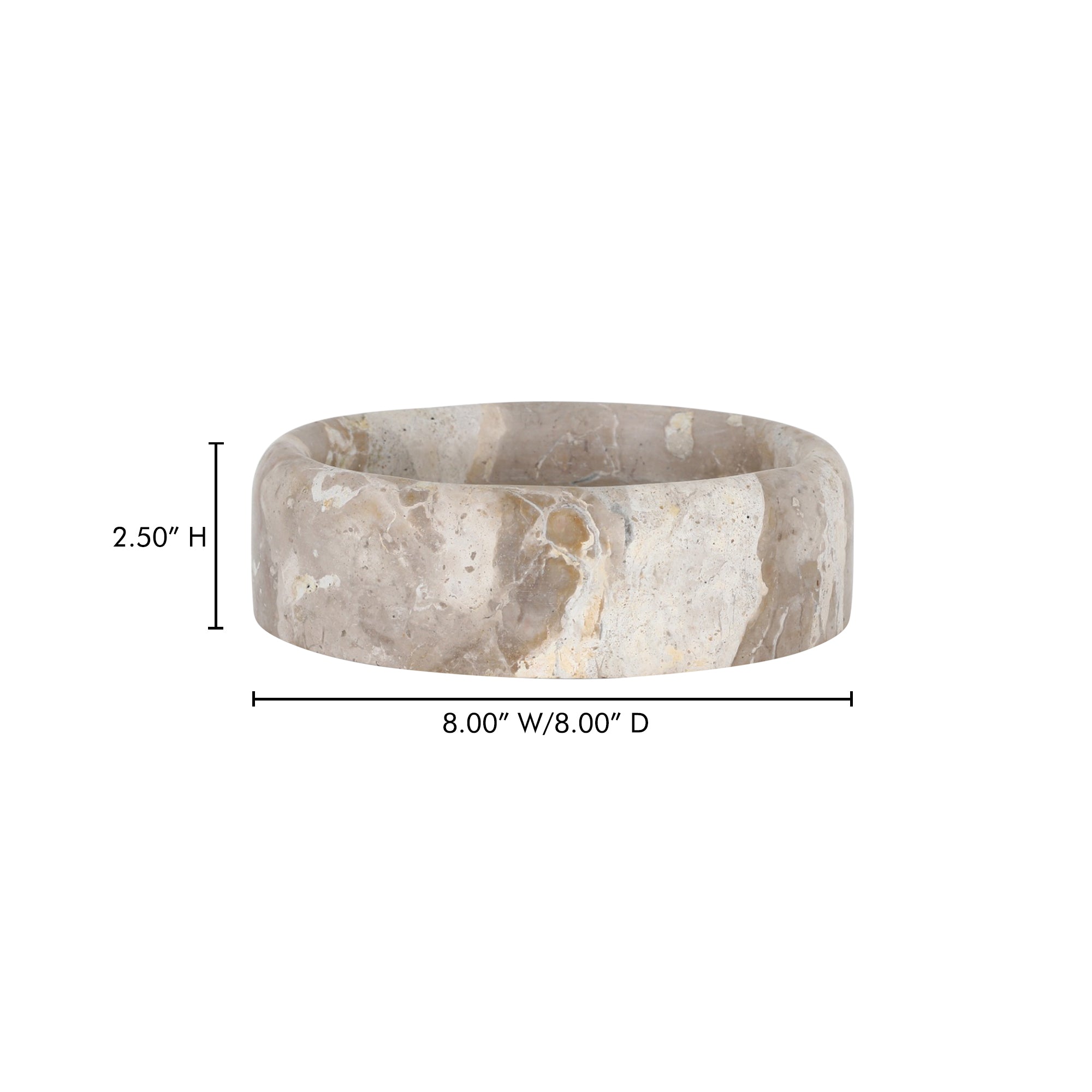 Anais Catchall Beige Marble by Moe's Home Collection - view 4