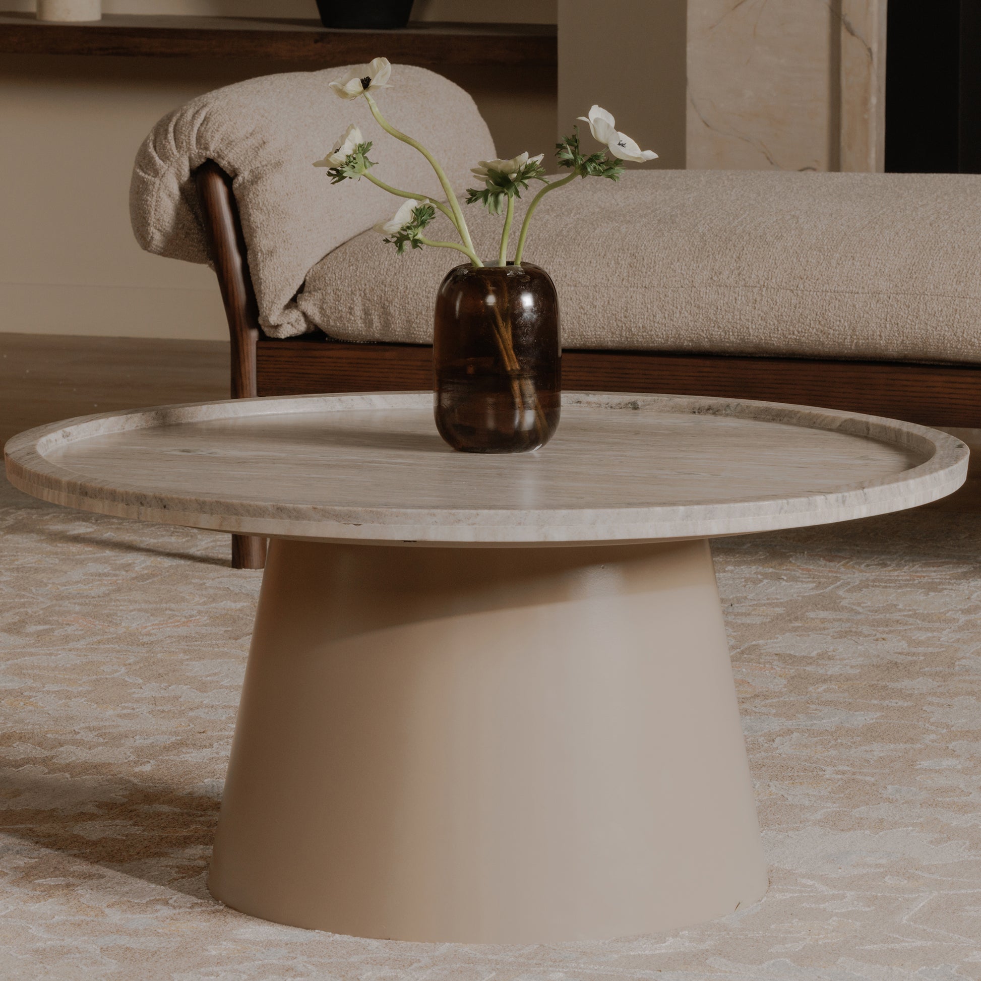 Kimberley Coffee Table White Marble by Moe's Home Collection - view 2