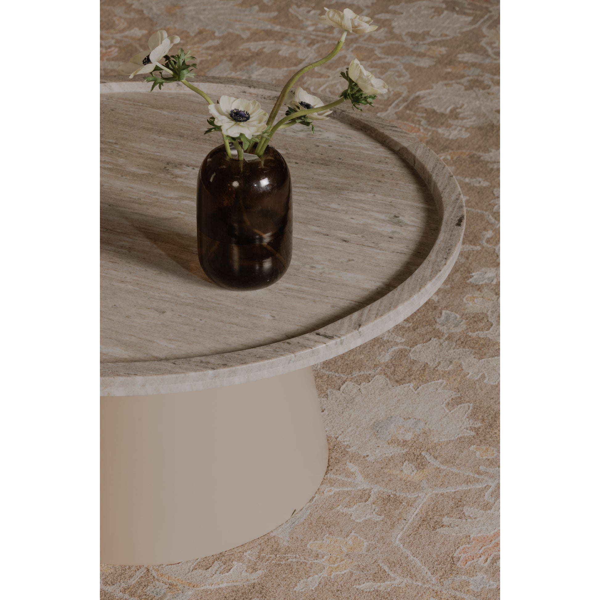 Kimberley Coffee Table White Marble by Moe's Home Collection - view 3