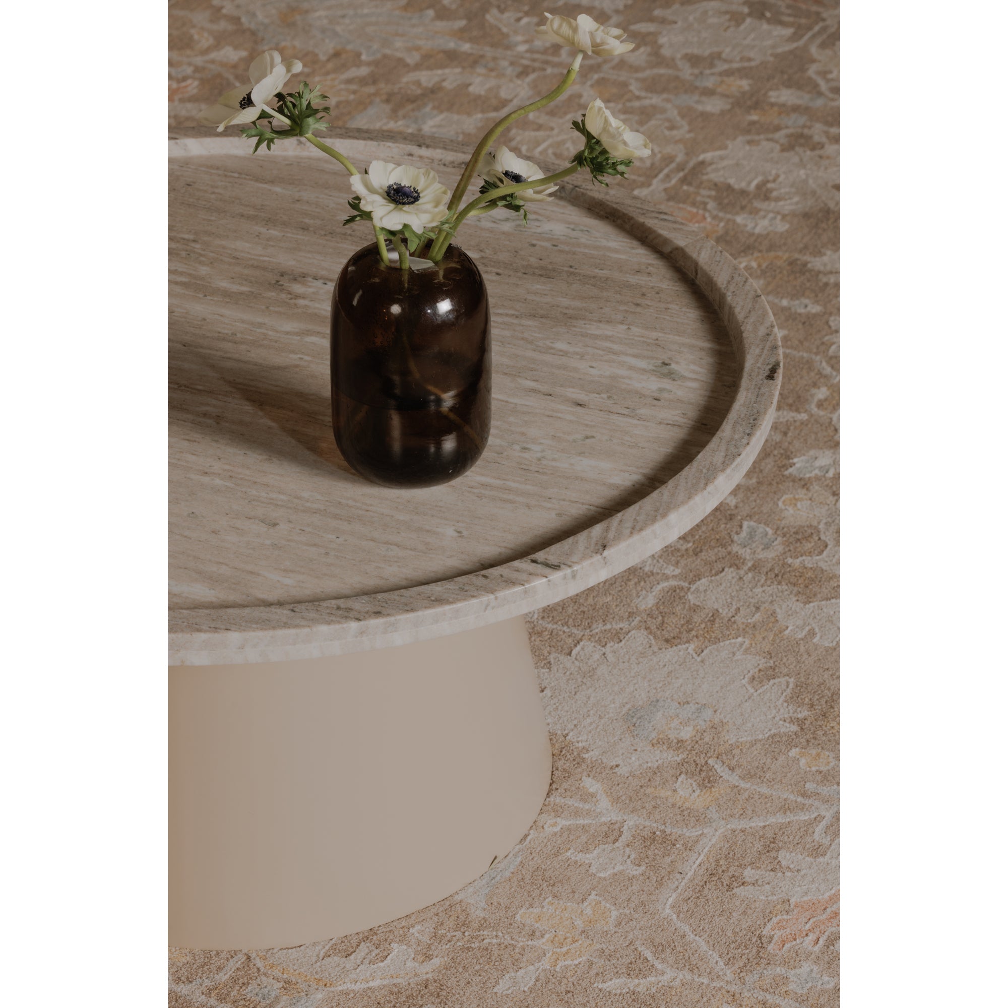 Kimberley Coffee Table White Marble by Moe's Home Collection - view 3