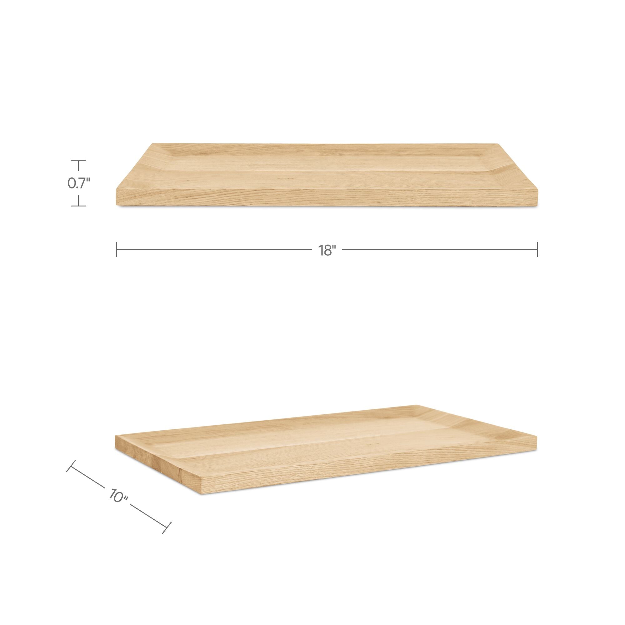 Harbor Tray Oak by Moe's Home Collection - view 3