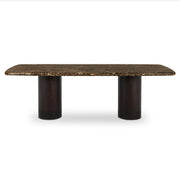 Daphne Dining Table Large Dark Emperador Marble by Moe's Home Collection