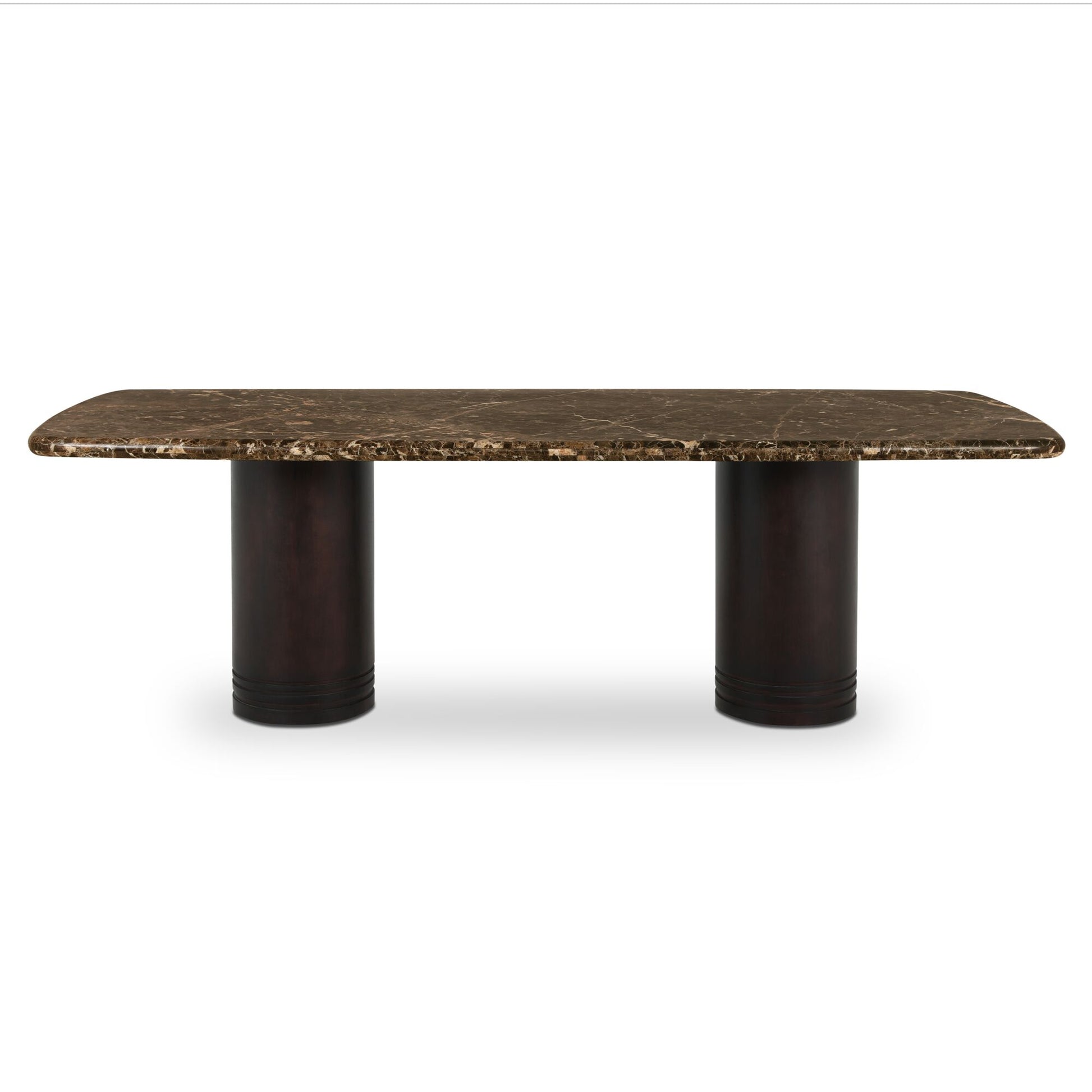 Daphne Dining Table Large Dark Emperador Marble by Moe's Home Collection
