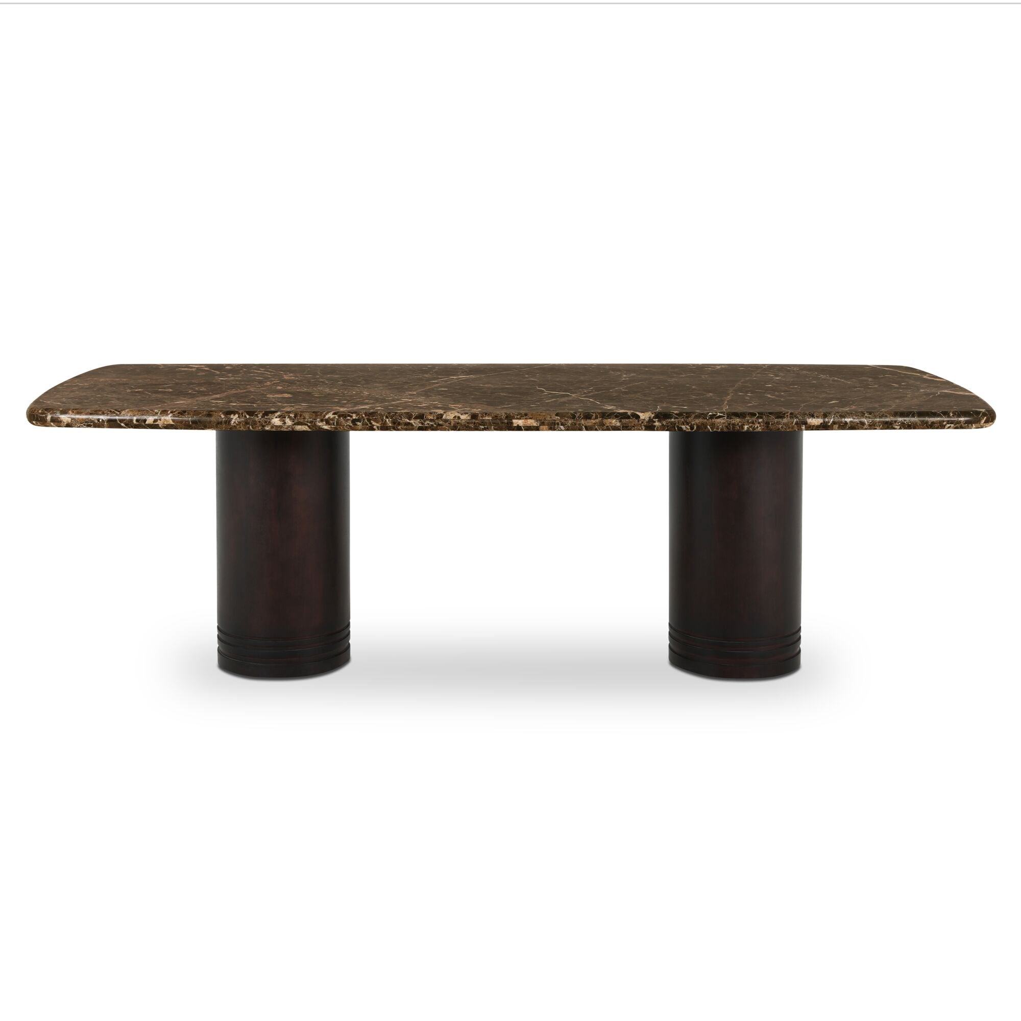Daphne Dining Table Large Dark Emperador Marble by Moe's Home Collection