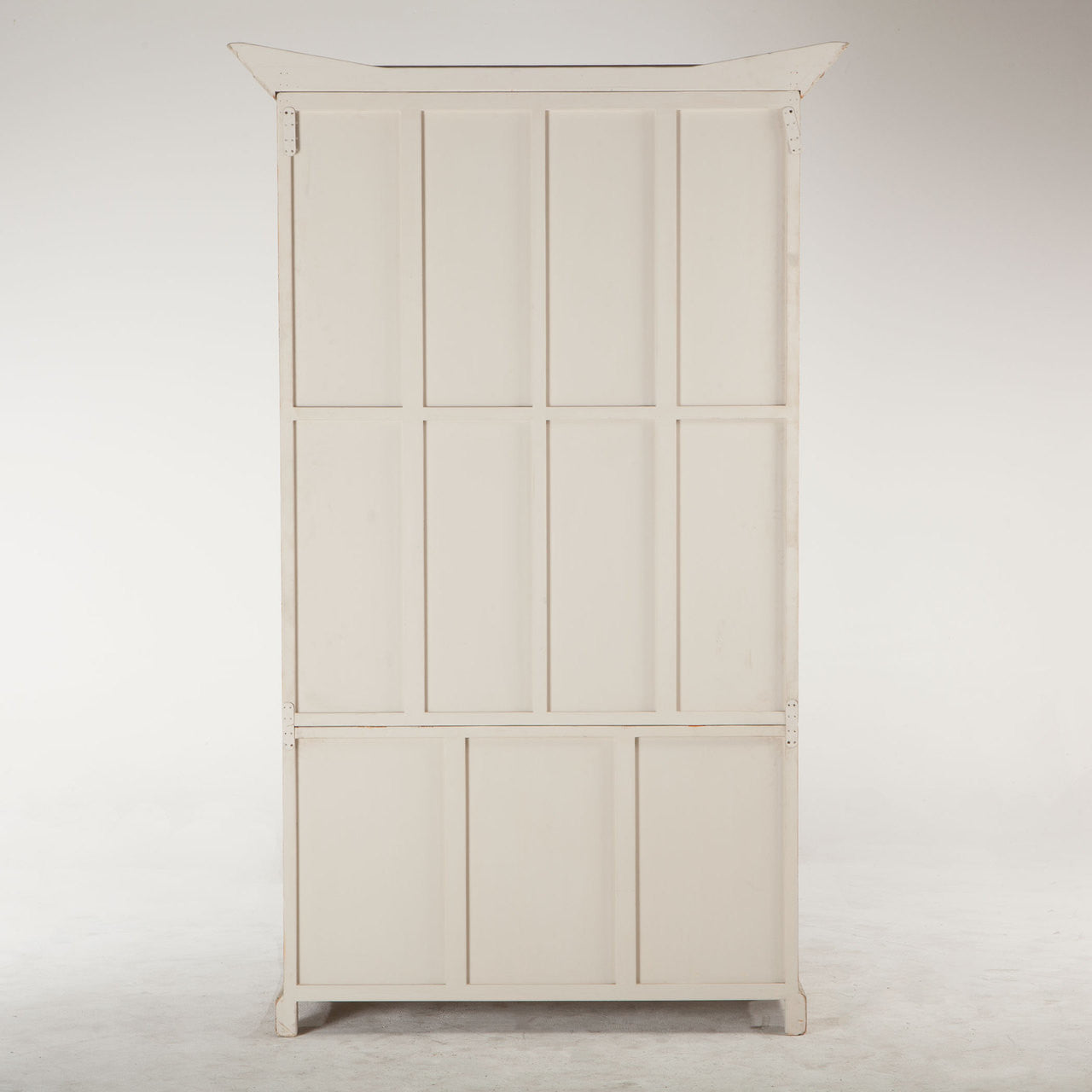 Vintage Solid Wood China Cabinet Hutch with Glass Doors