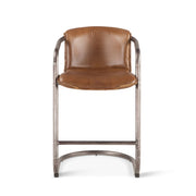 Portofino 22" Counter Chair in Berham Chestnut Top Grain Leather