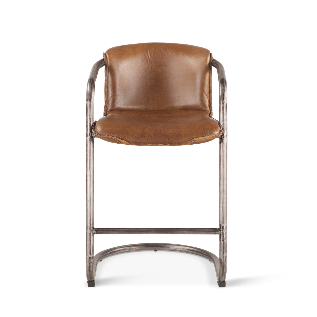 Portofino 22" Counter Chair in Berham Chestnut Top Grain Leather