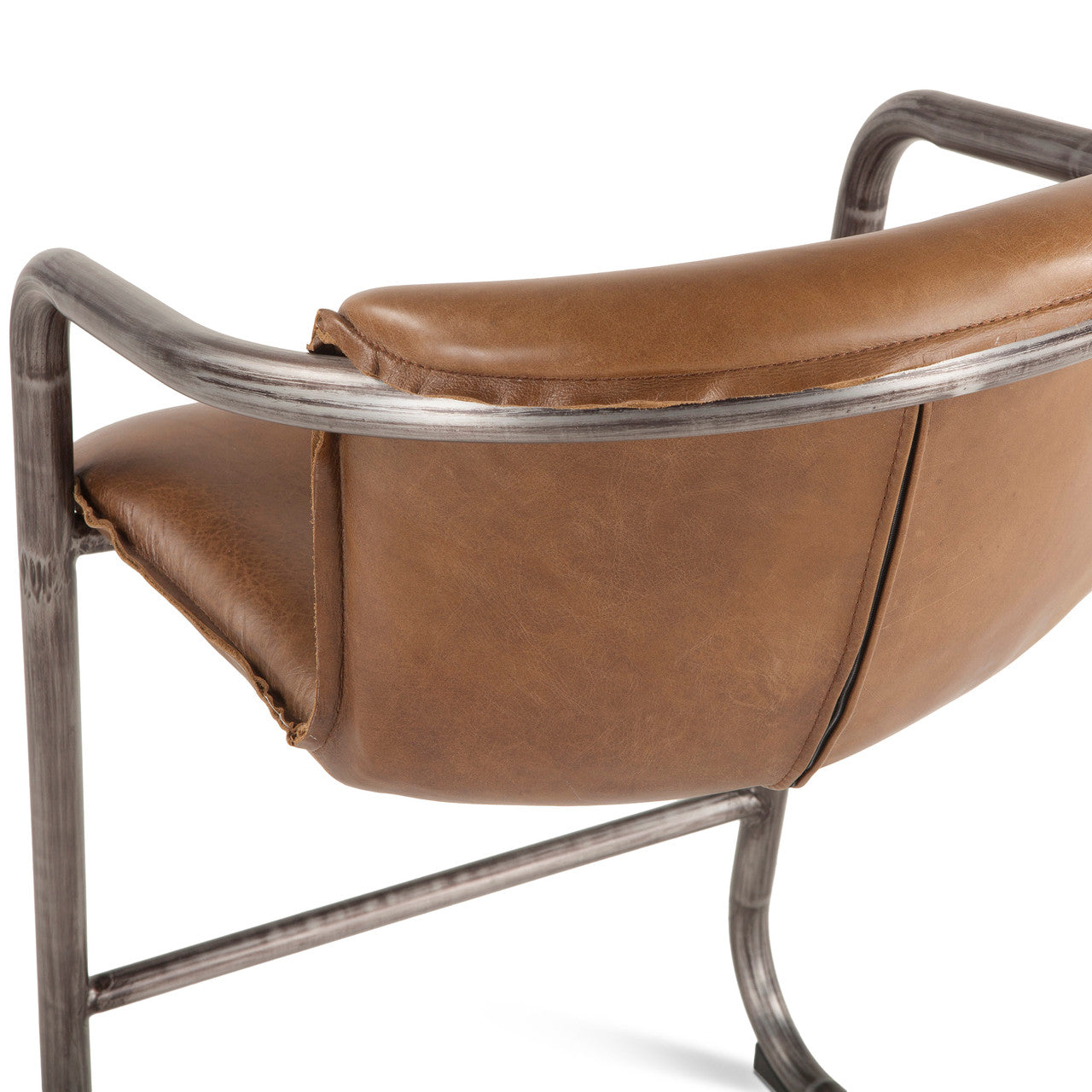 Portofino 22" Counter Chair in Berham Chestnut Top Grain Leather