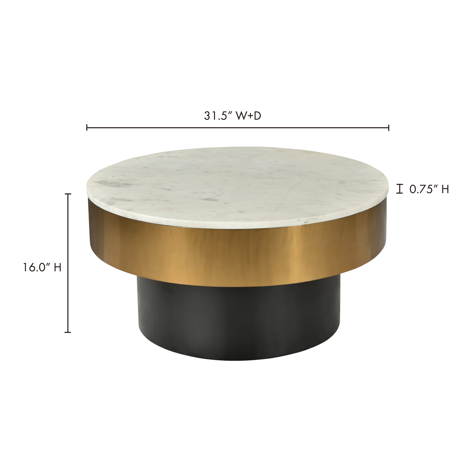 Dado Coffee Table White by Moe's Home Collection - view 3