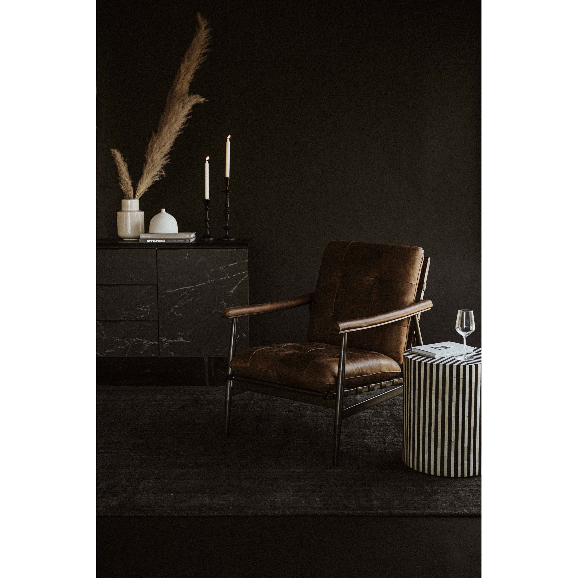 Chameau Side Table Black by Moe's Home Collection - view 5