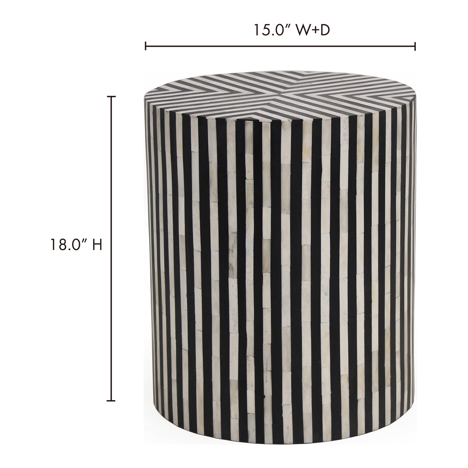 Chameau Side Table Black by Moe's Home Collection - view 10