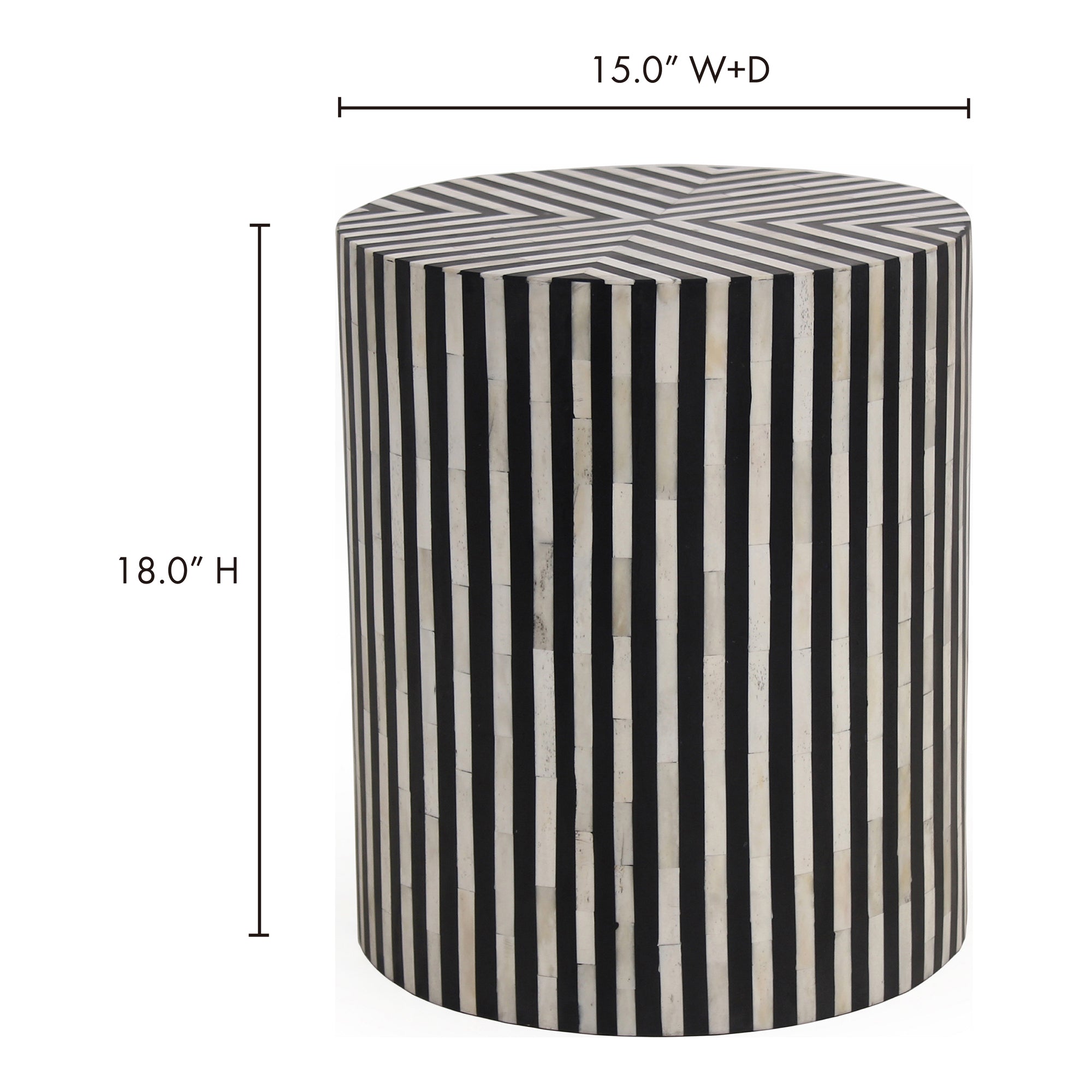 Chameau Side Table Black by Moe's Home Collection - view 10