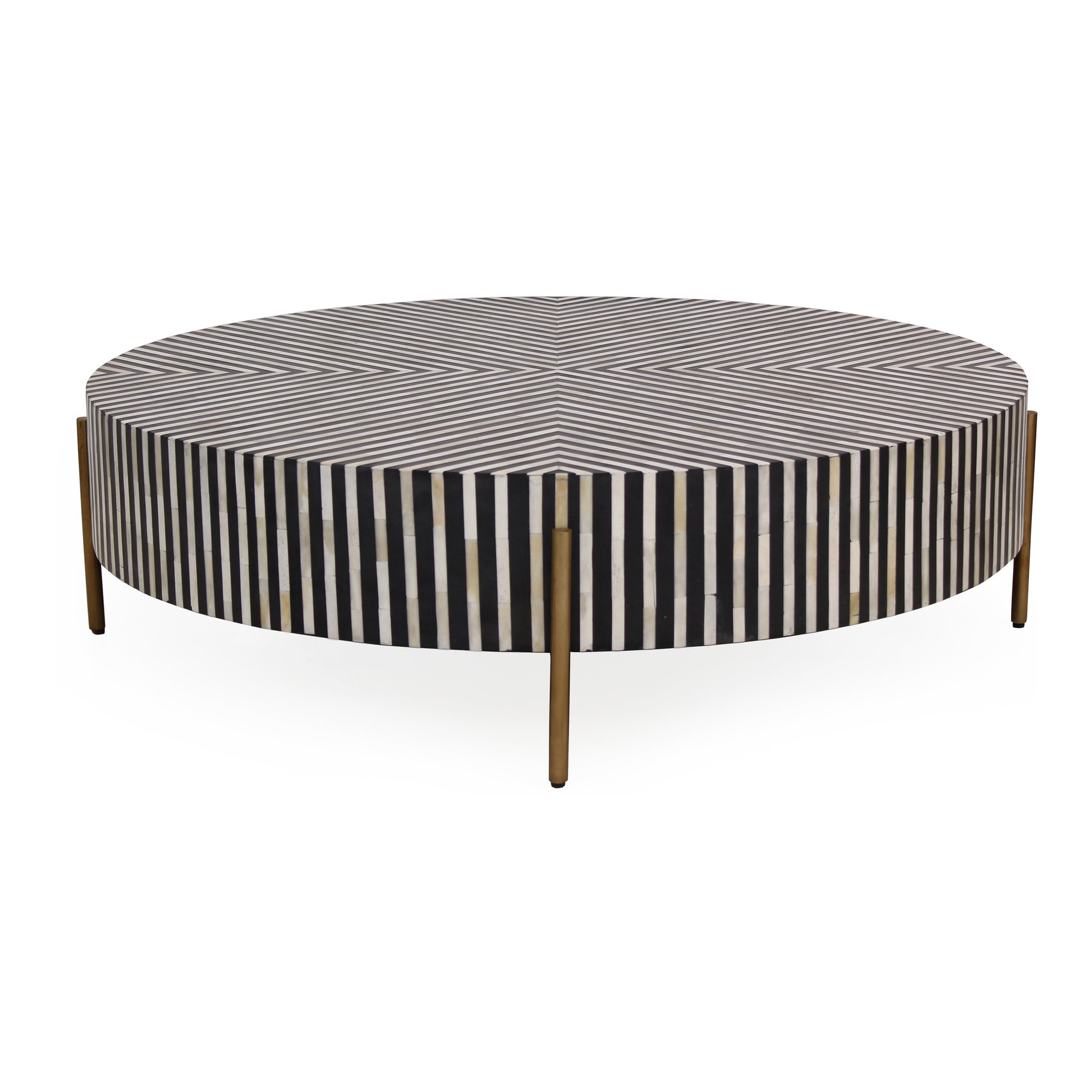 Chameau Medium Coffee Table Black and White by Moe's Home Collection