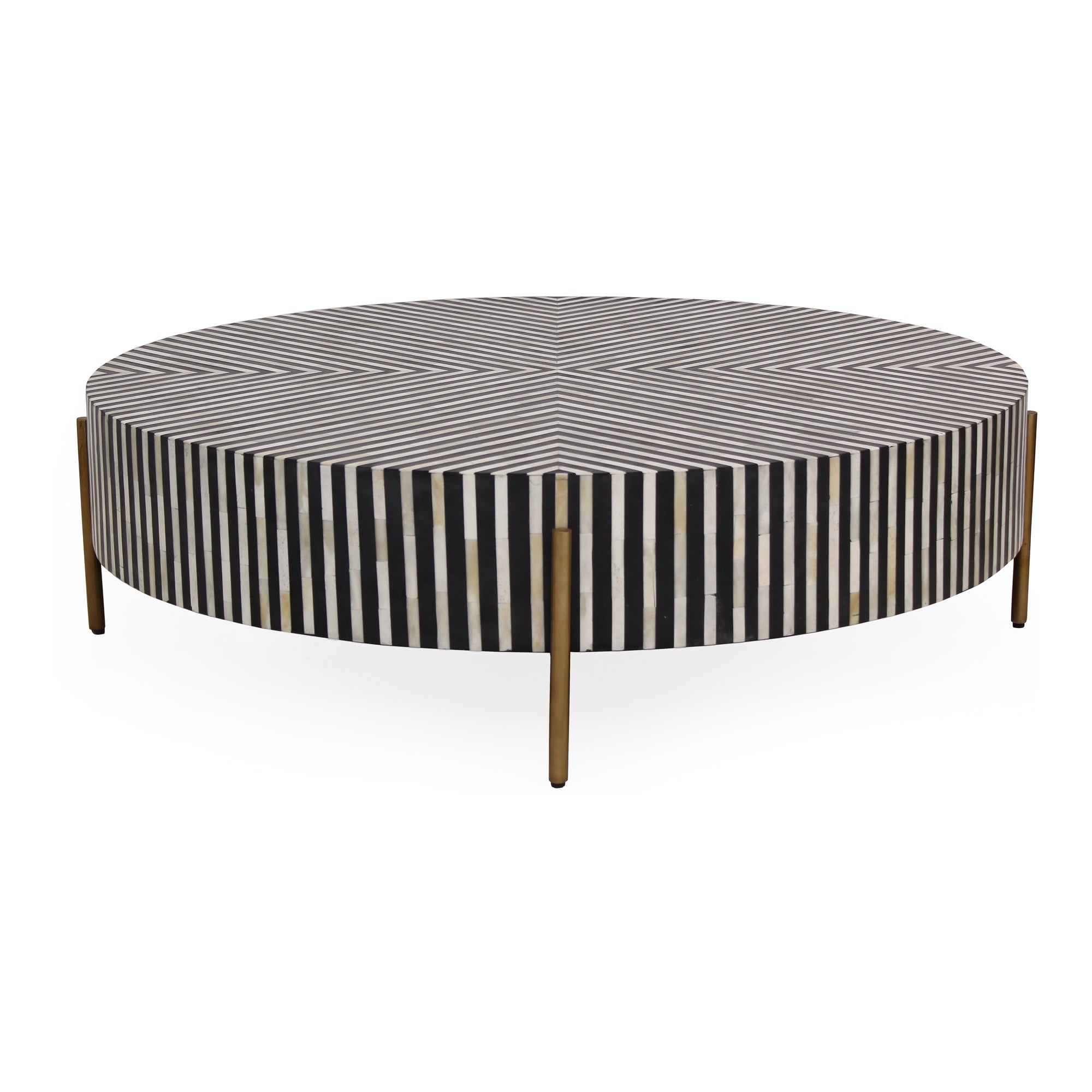 Chameau Medium Coffee Table Black and White by Moe's Home Collection