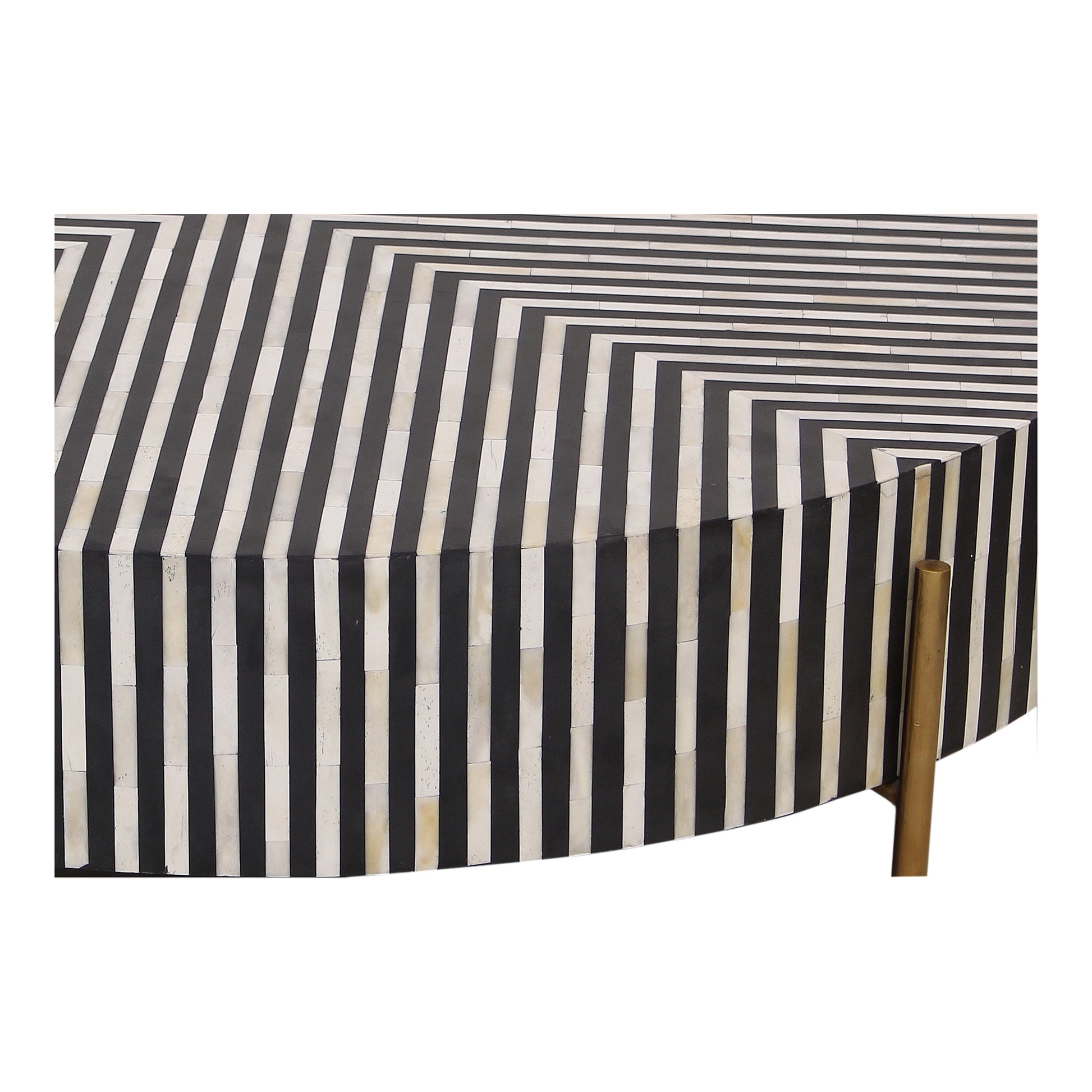 Chameau Medium Coffee Table Black and White by Moe's Home Collection - view 3