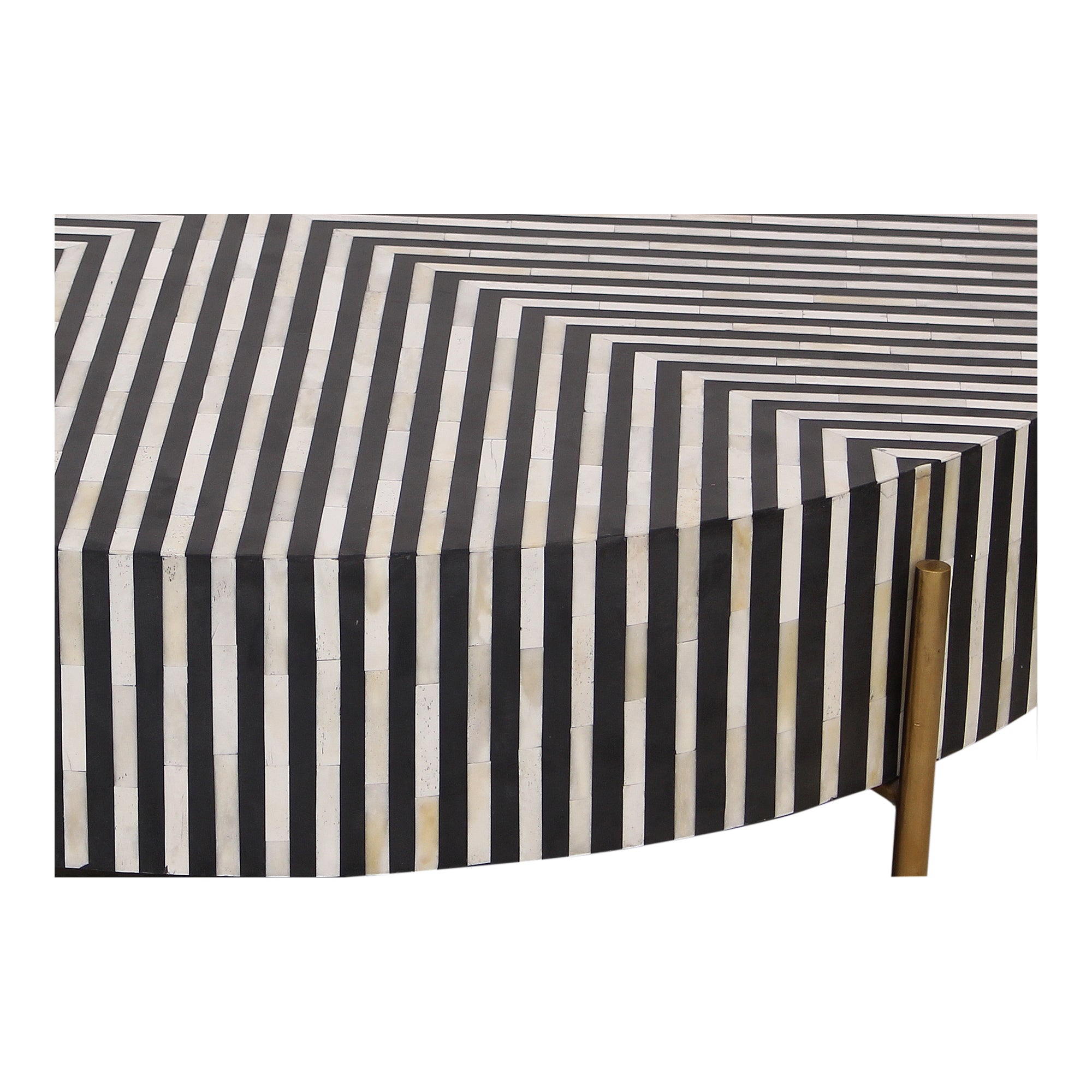 Chameau Medium Coffee Table Black and White by Moe's Home Collection - view 3