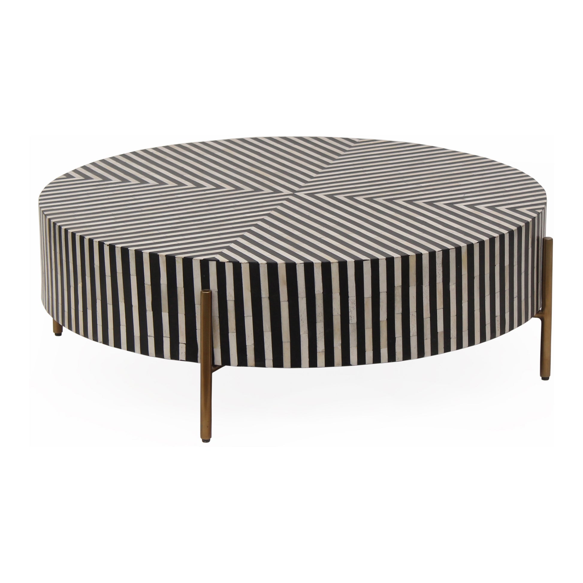 Chameau Small Coffee Table Black and White by Moe's Home Collection - view 2