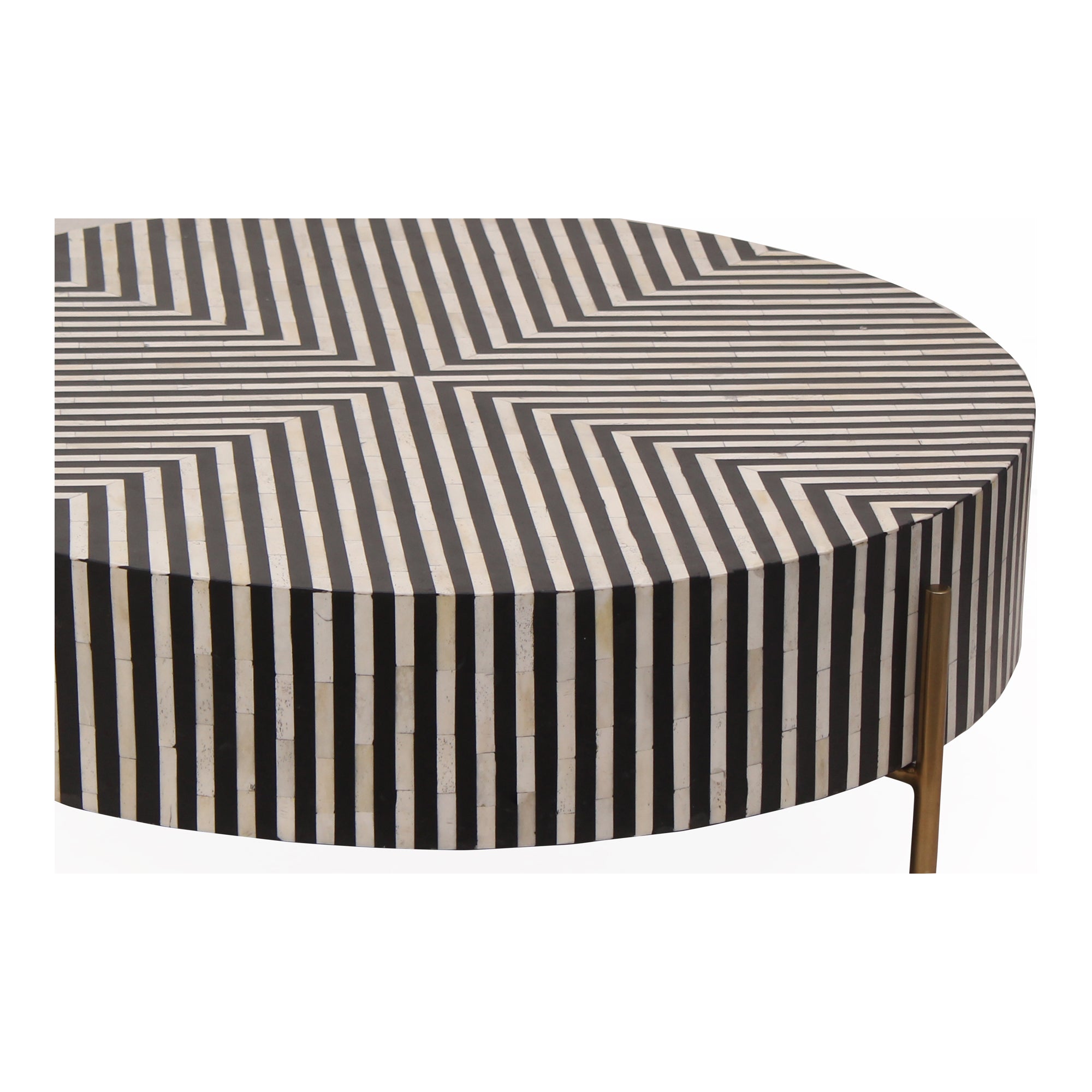 Chameau Small Coffee Table Black and White by Moe's Home Collection - view 4