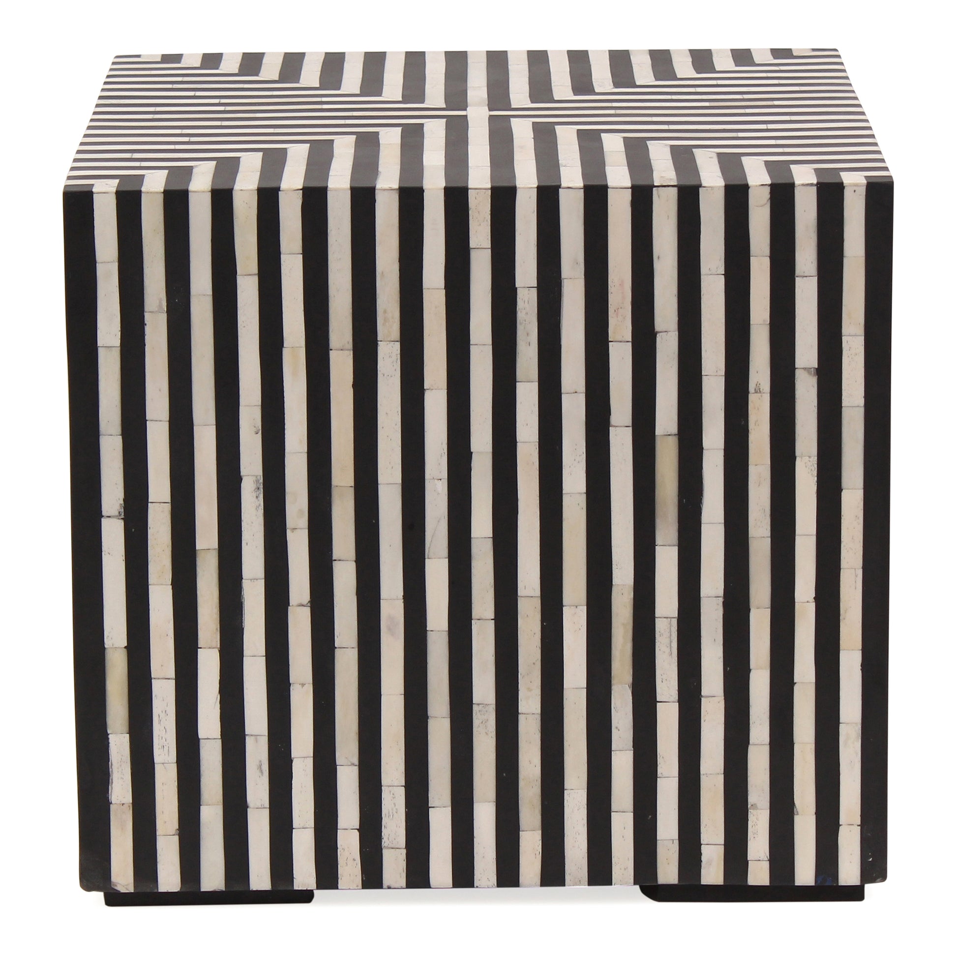 Terning Side Table Black and White by Moe's Home Collection
