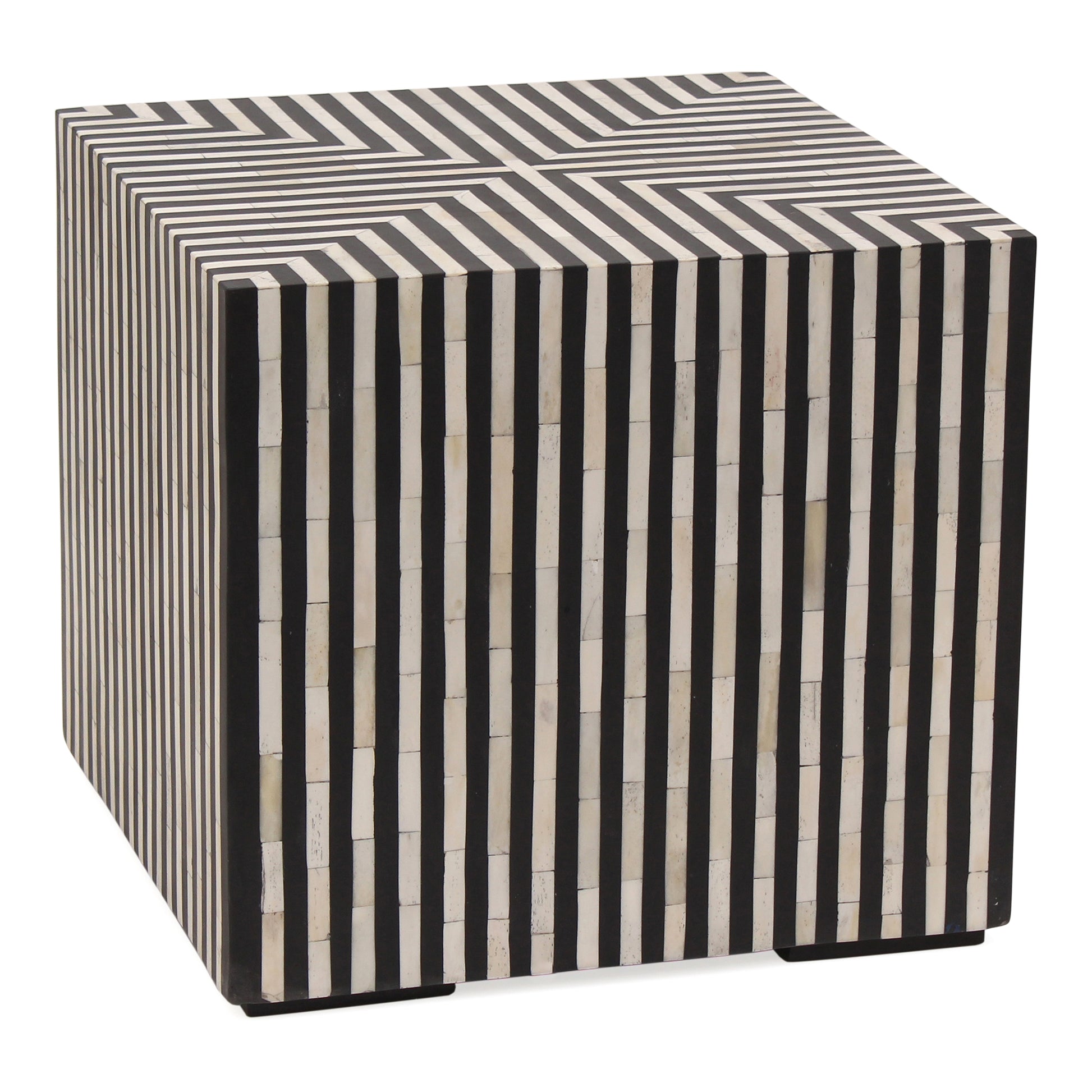 Terning Side Table Black and White by Moe's Home Collection - view 2