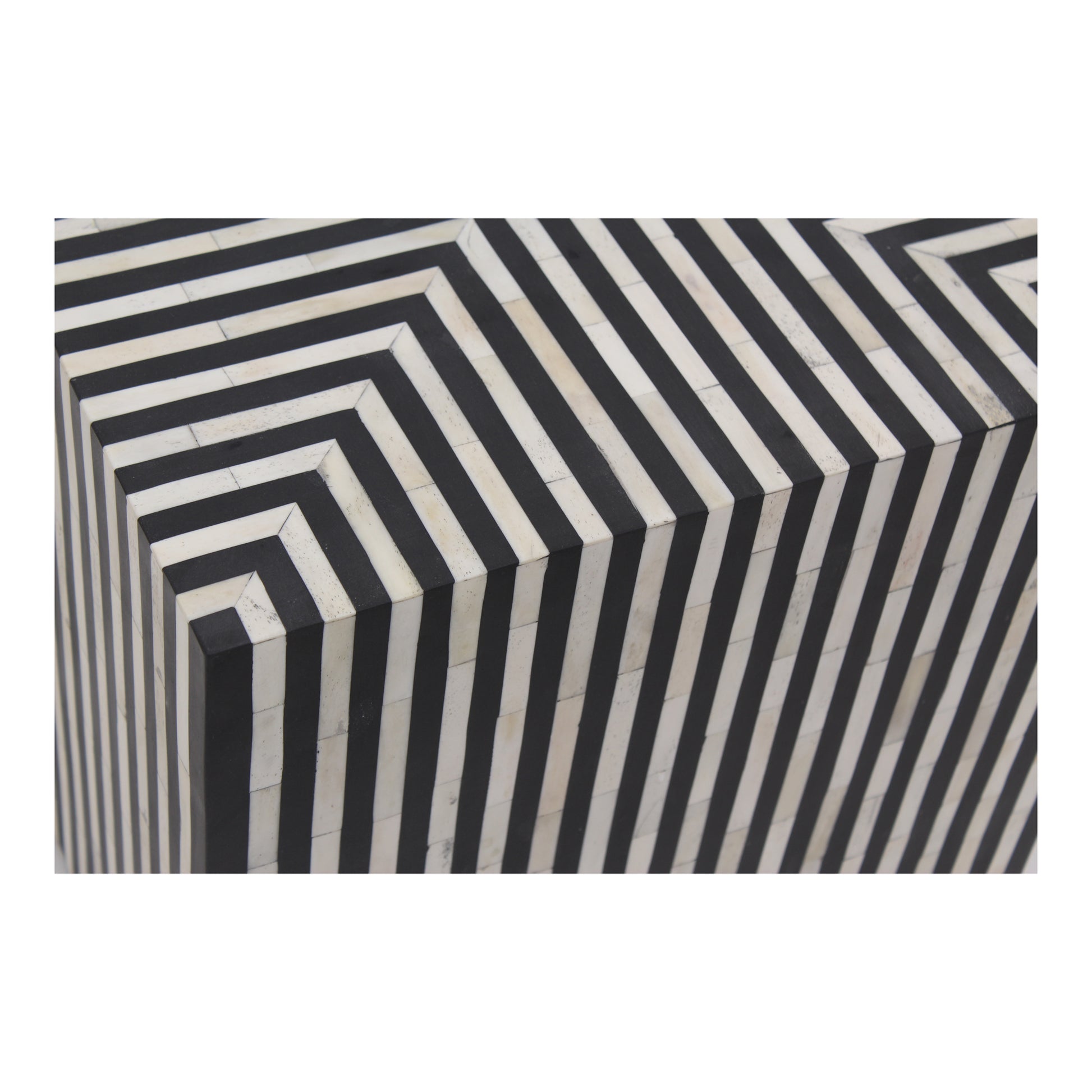 Terning Side Table Black and White by Moe's Home Collection - view 4