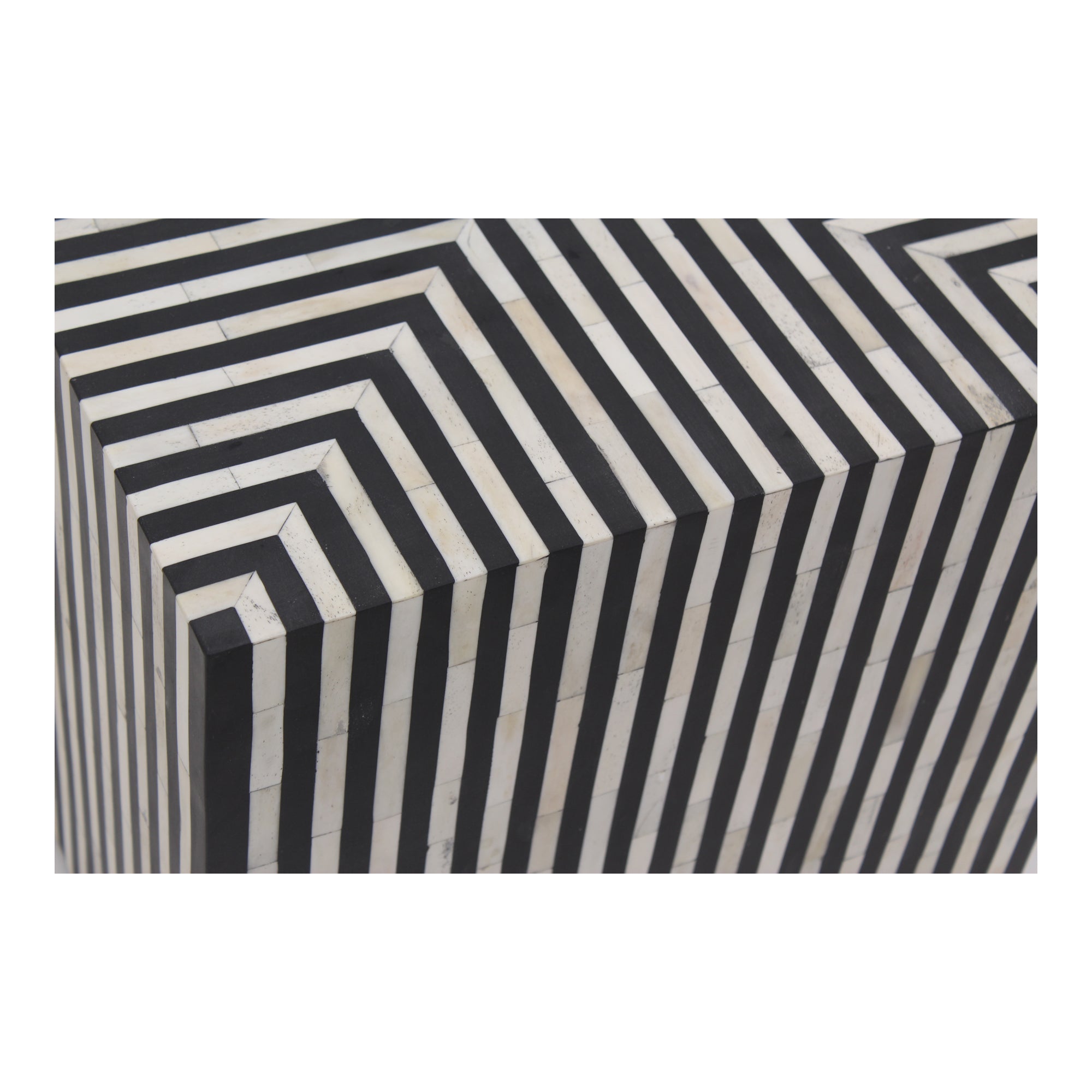 Terning Side Table Black and White by Moe's Home Collection - view 4