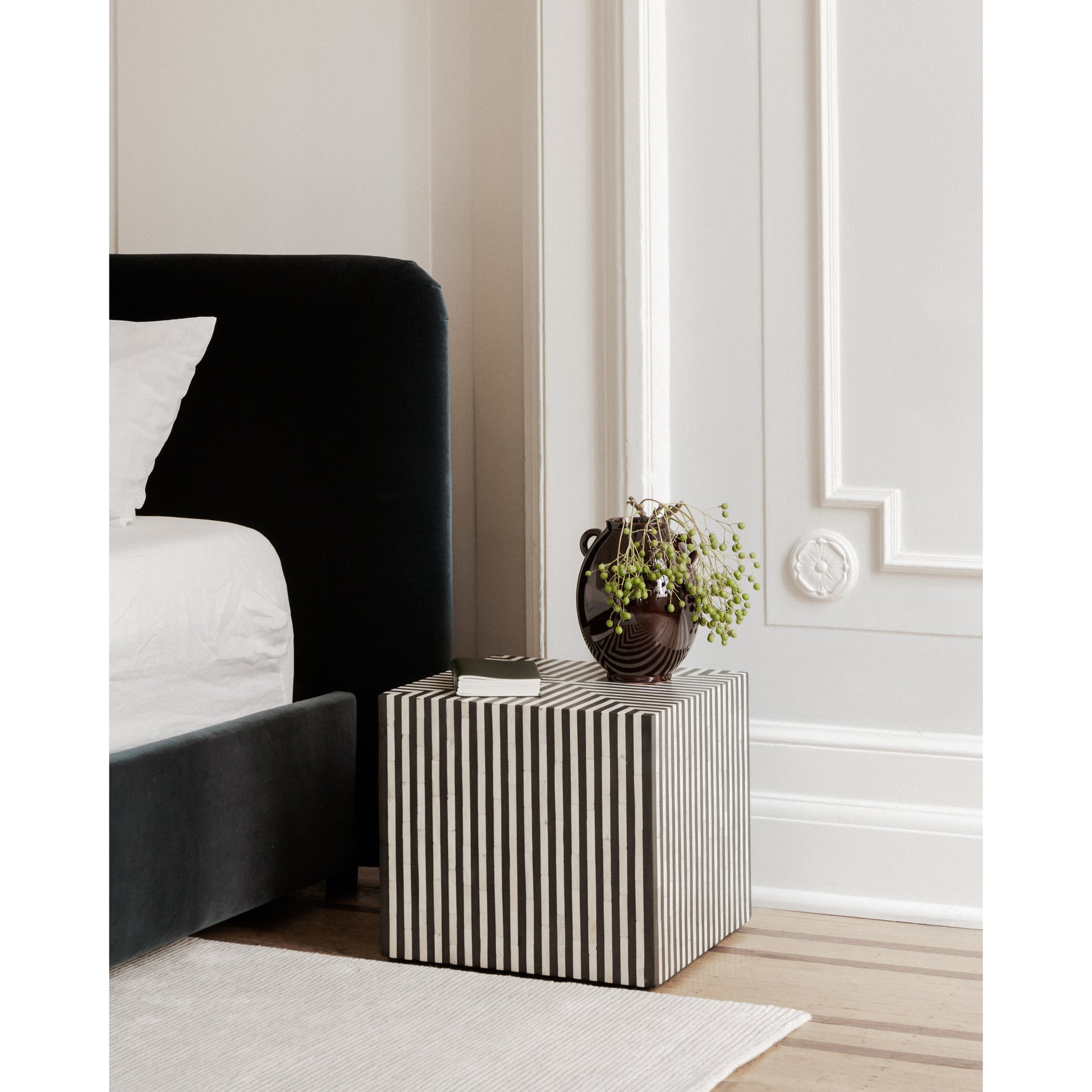 Terning Side Table Black and White by Moe's Home Collection - view 5