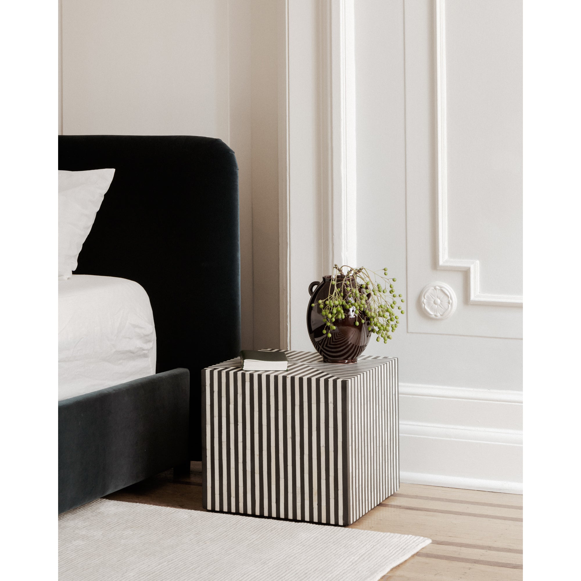 Terning Side Table Black and White by Moe's Home Collection - view 5