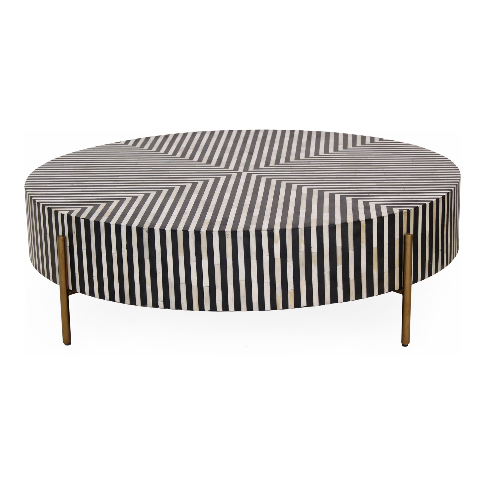 Chameau Large Coffee Table Black and White by Moe's Home Collection - view 2