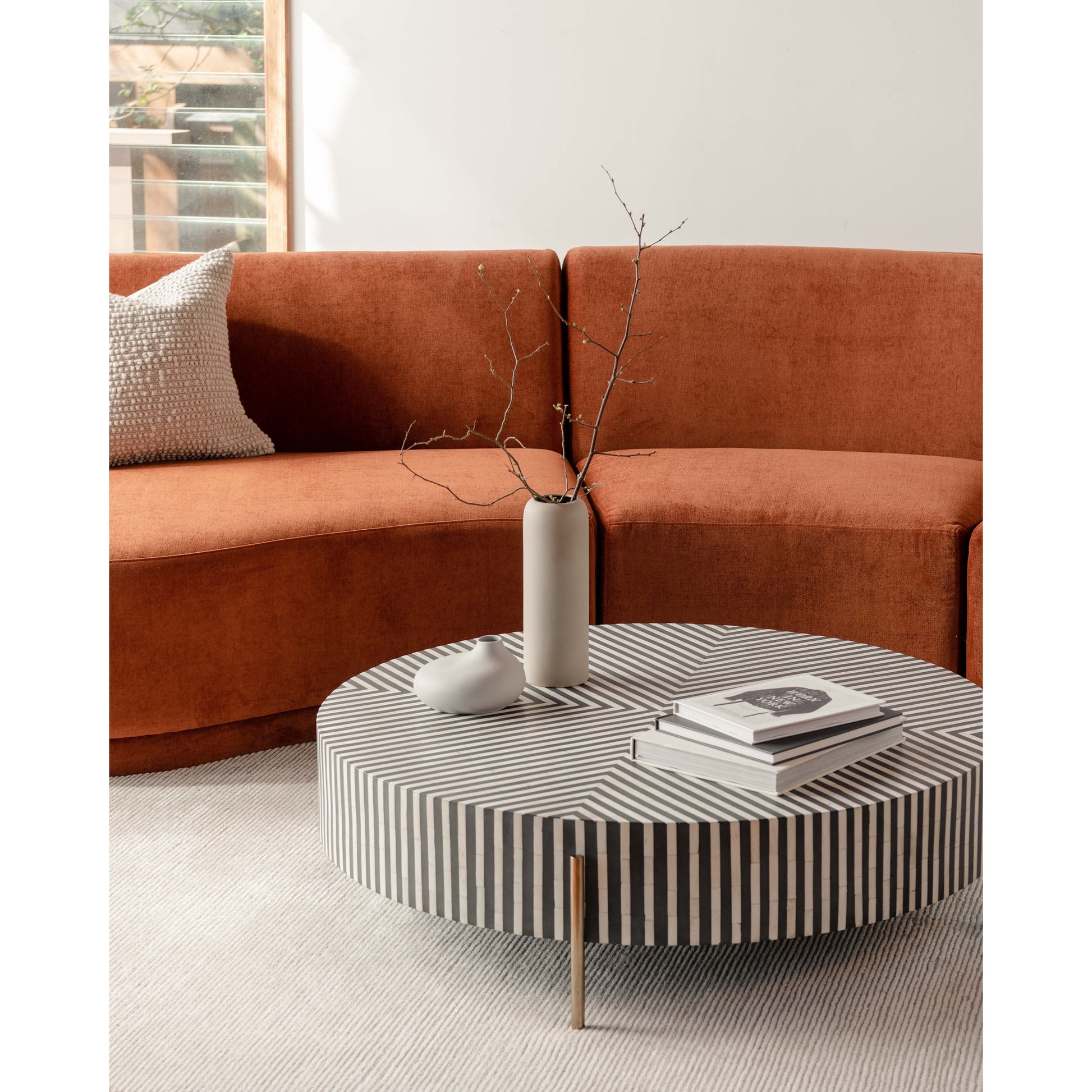Chameau Large Coffee Table Black and White by Moe's Home Collection - view 5