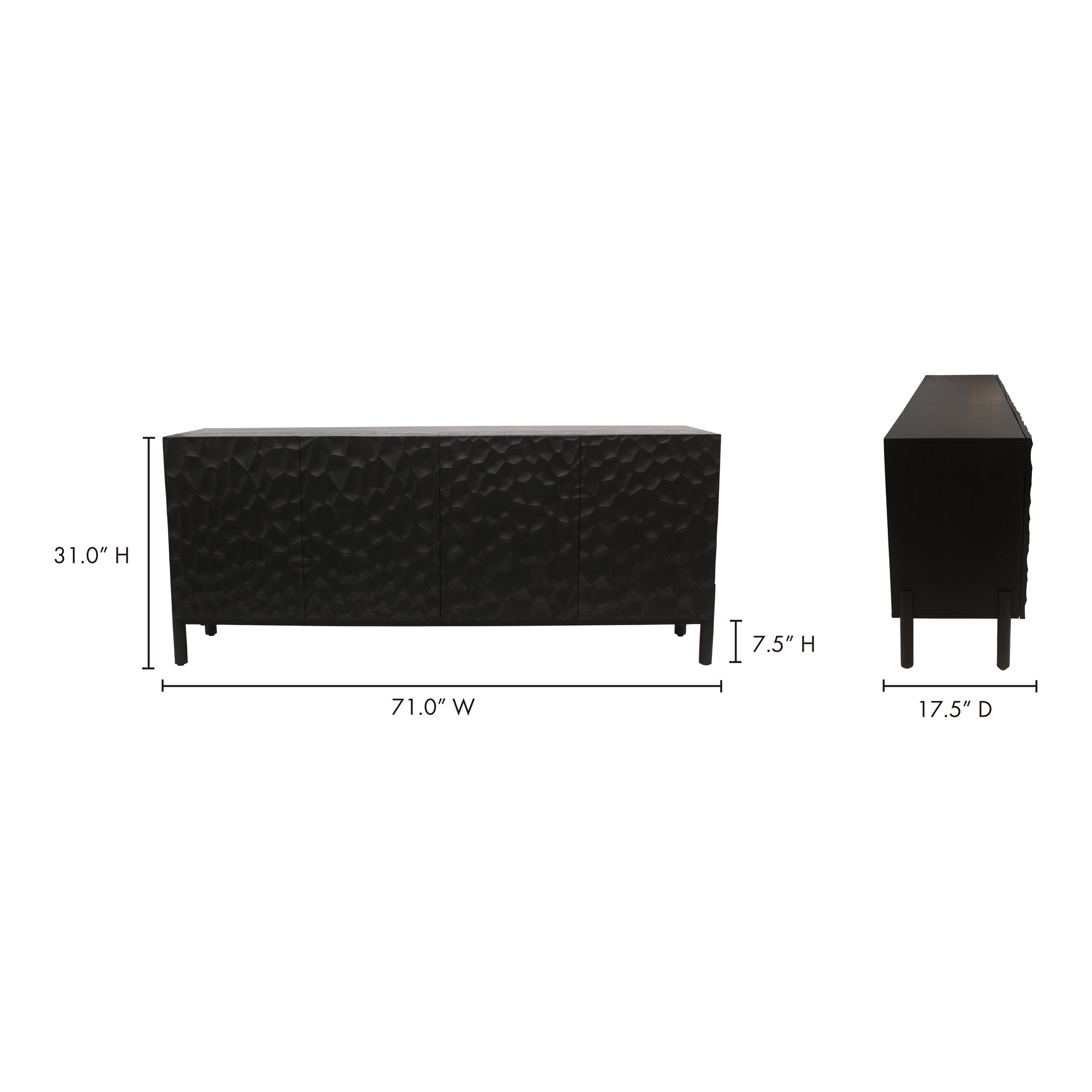 Misaki Sideboard Black by Moe's Home Collection - view 14