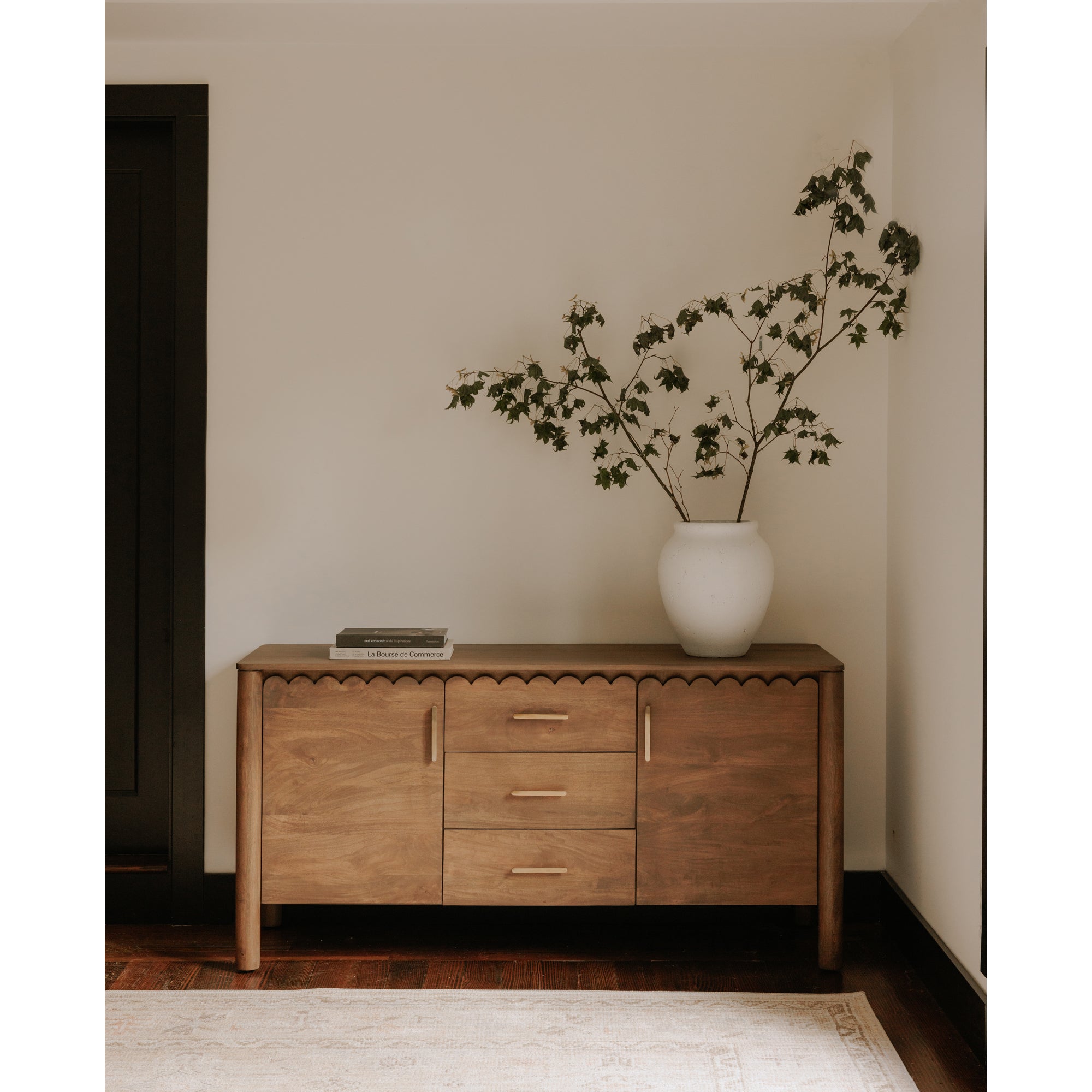 Wiley 3 Drawer Sideboard Vintage Brown by Moe's Home Collection - view 2