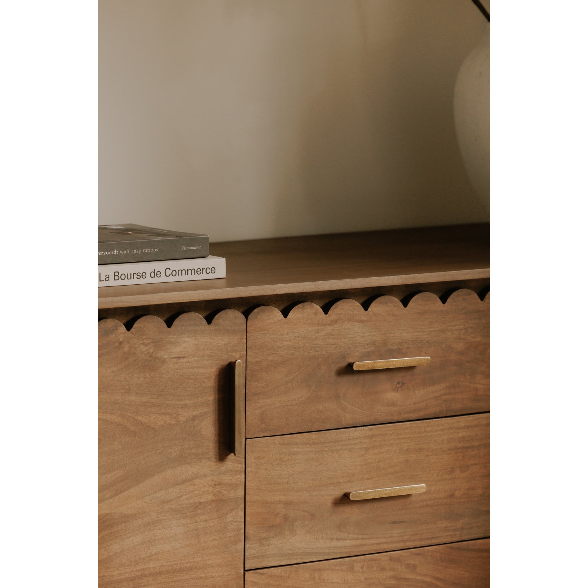 Wiley 3 Drawer Sideboard Vintage Brown by Moe's Home Collection - view 3