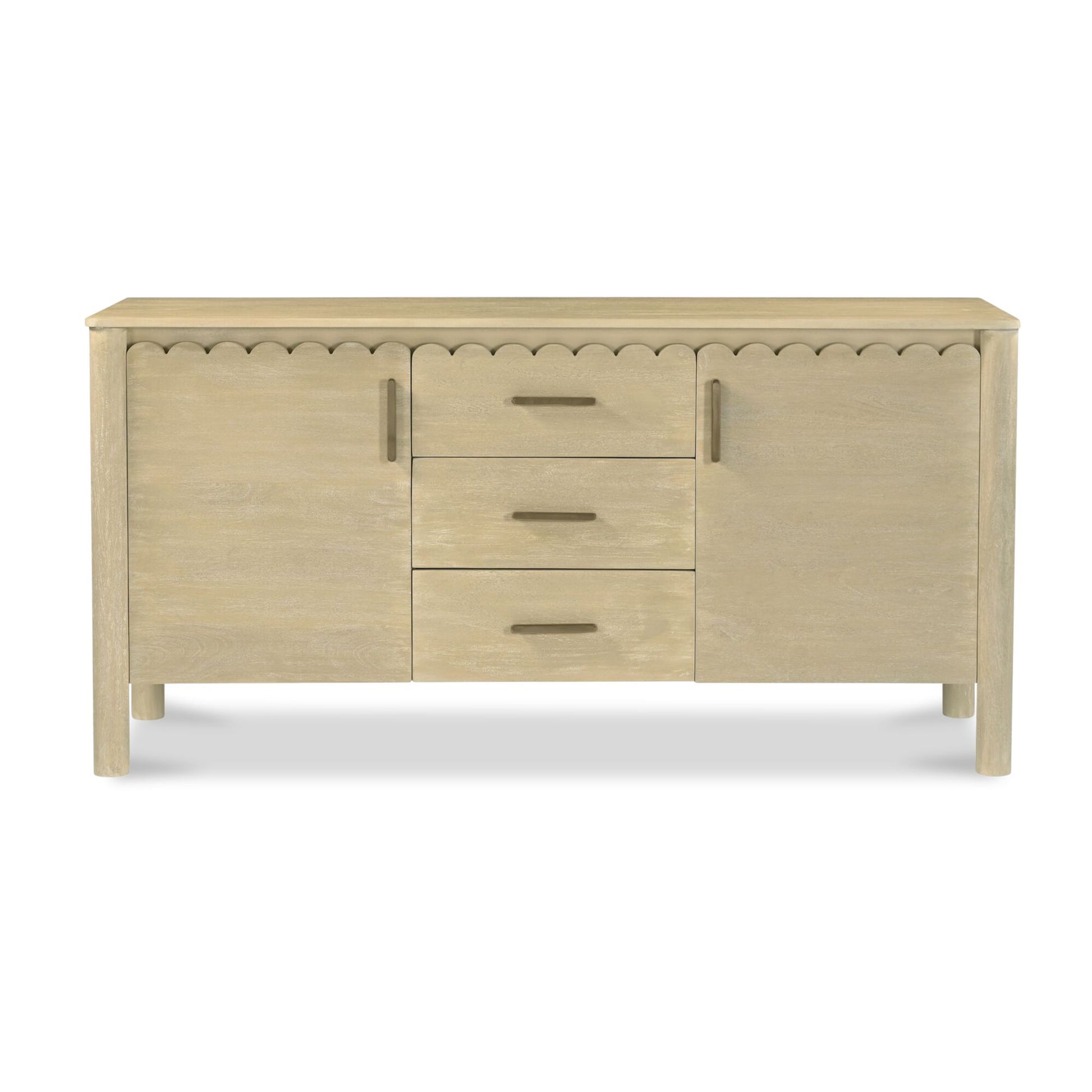 Wiley 3 Drawer Sideboard Natural by Moe's Home Collection