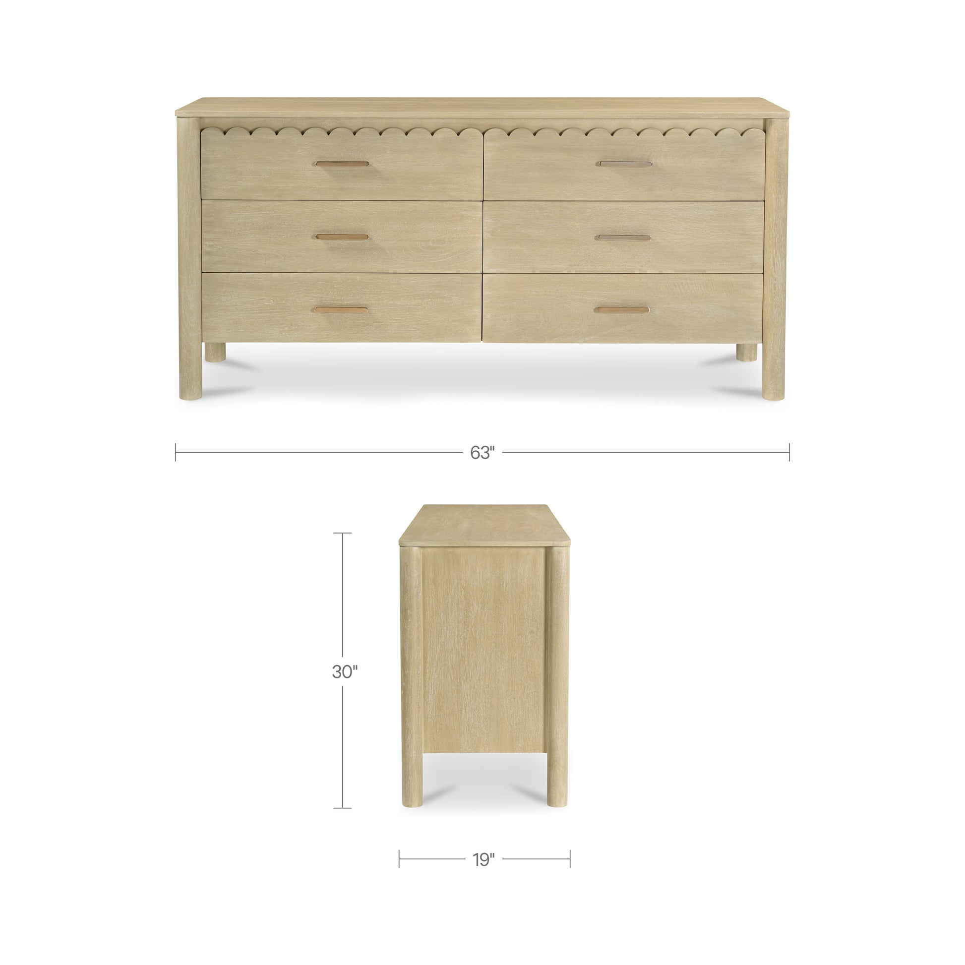 Wiley Dresser Natural by Moe's Home Collection - view 3