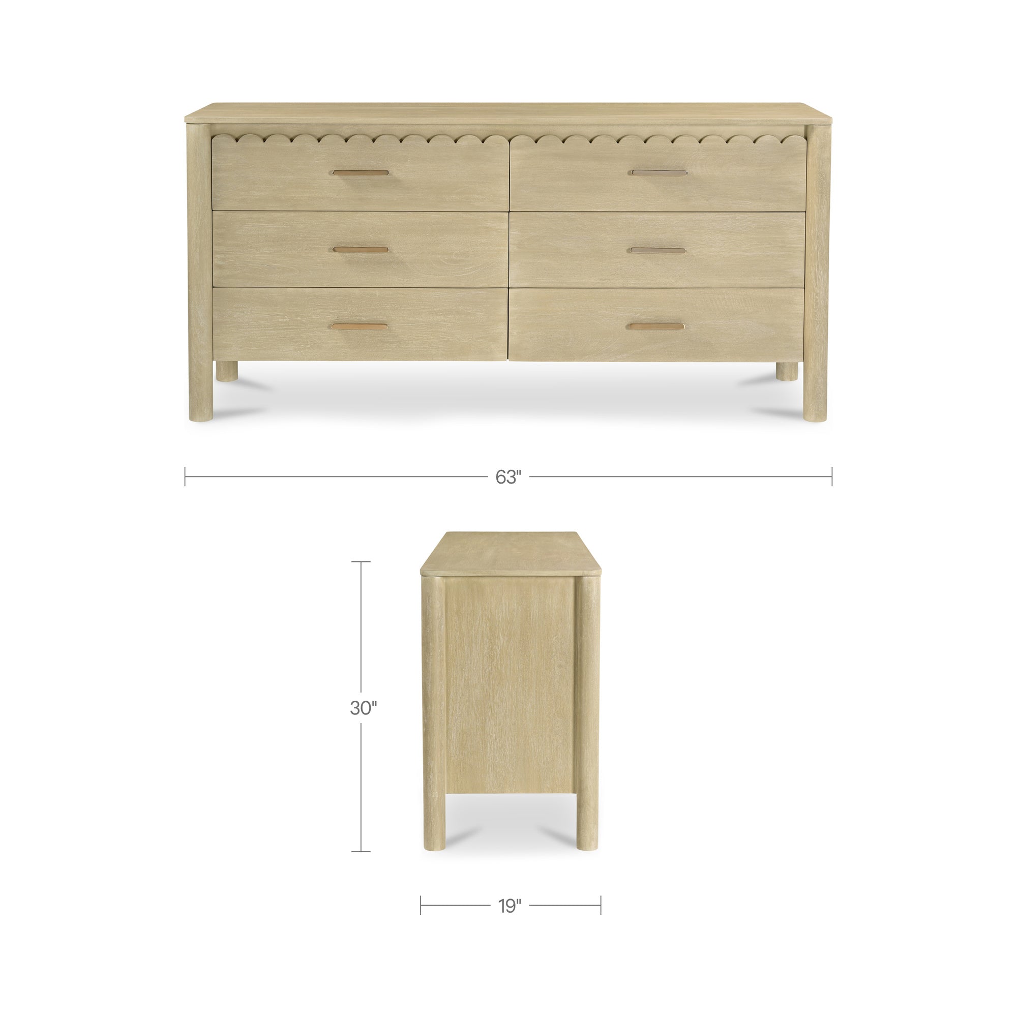 Wiley Dresser Natural by Moe's Home Collection - view 3